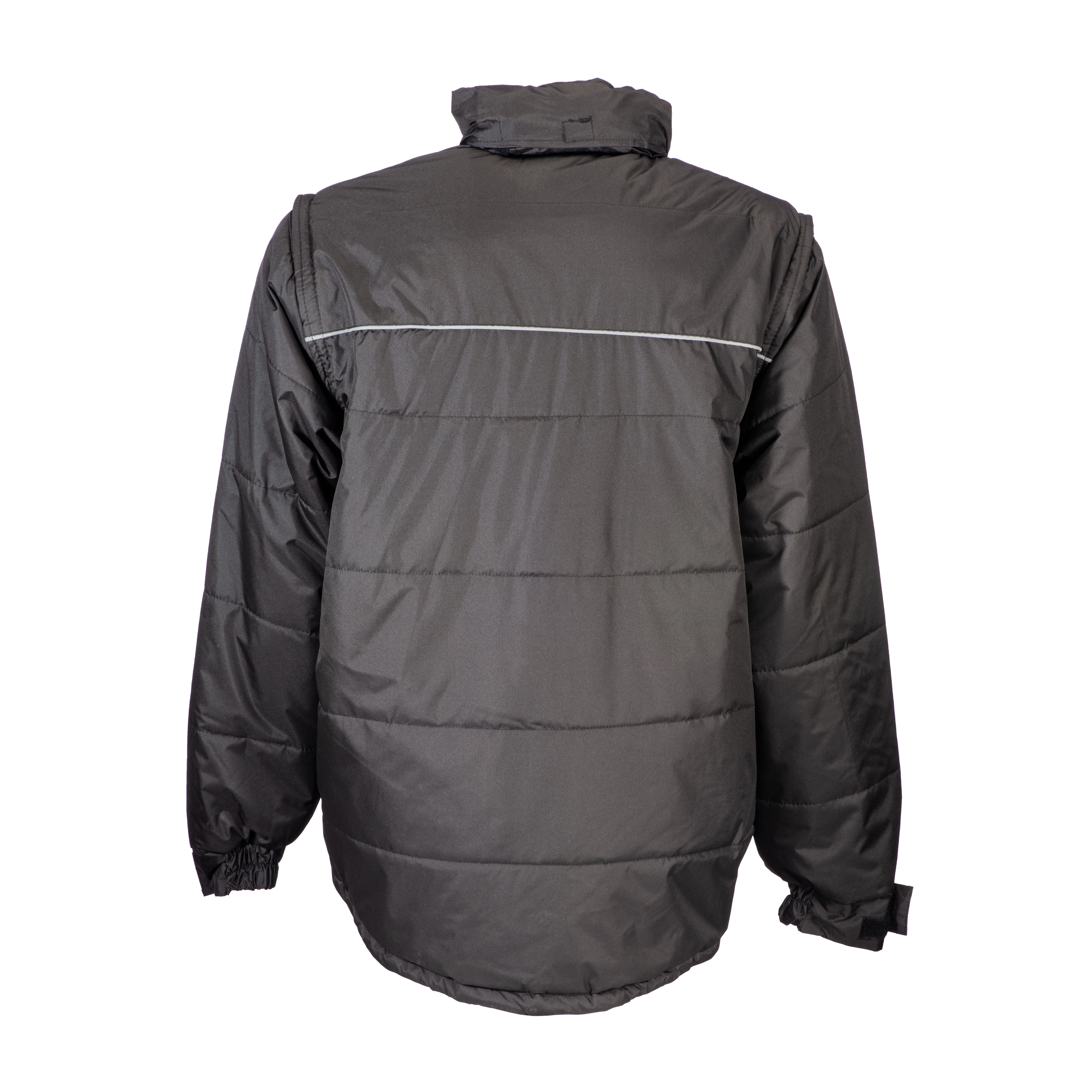 Immagine Giubbotto imbottito in poliestere pongee con maniche staccabili