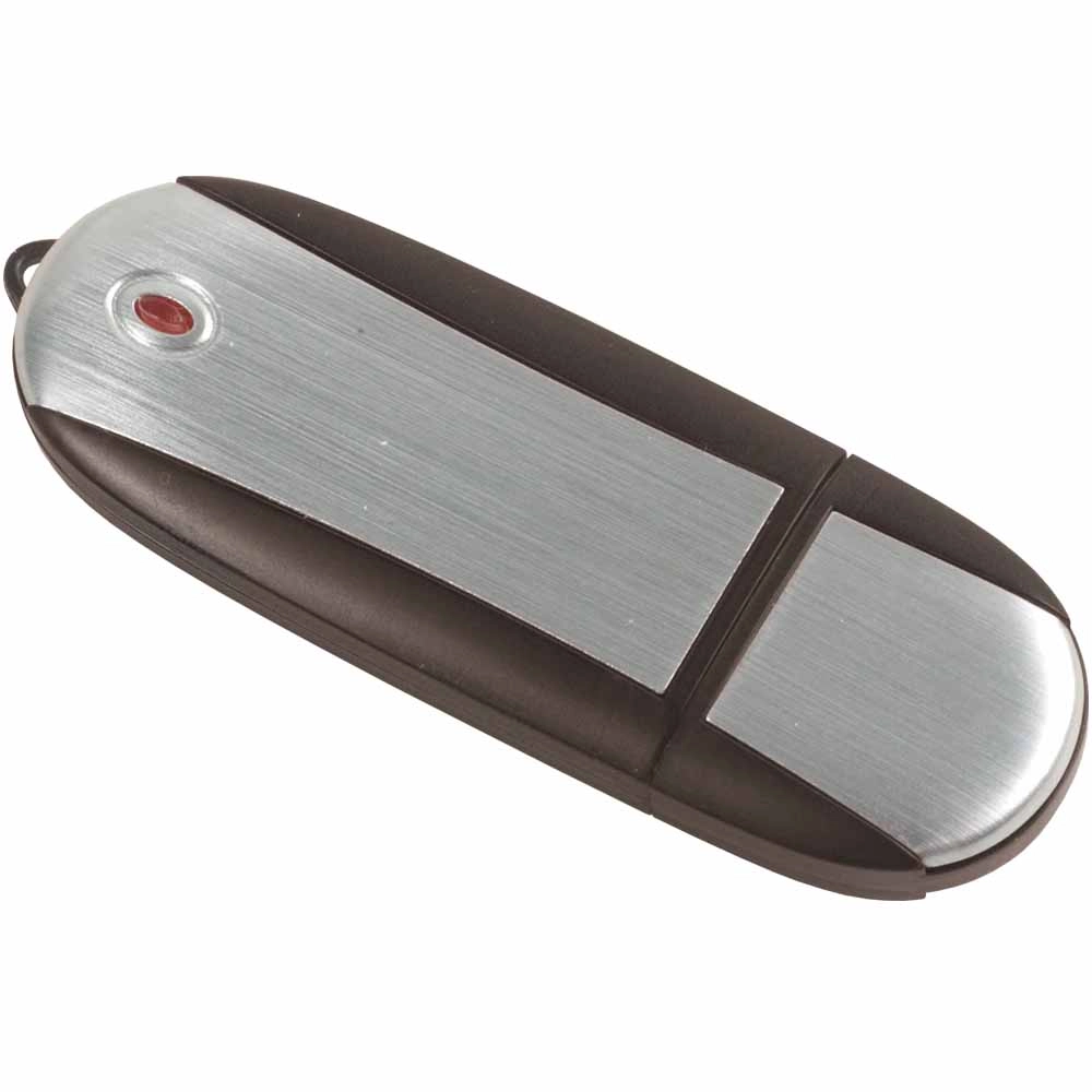 Immagine Chiavetta USB 4Gb in ABS color argento e bordi trasparenti colorati Possibilità di import