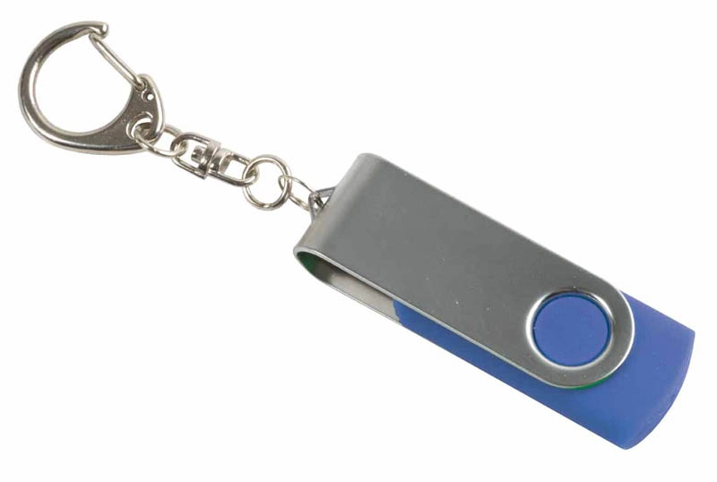 Immagine Chiavetta girevole USB 4Gb ABS gommata/Metallo Possibilità di import su richiesta a parti