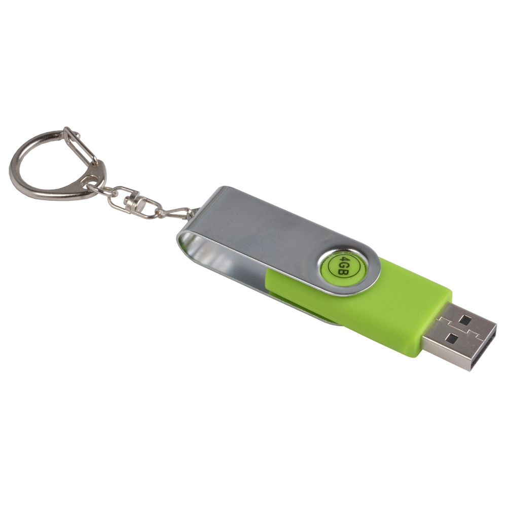 Immagine Chiavetta girevole USB 4Gb ABS gommata/Metallo Possibilità di import su richiesta a parti
