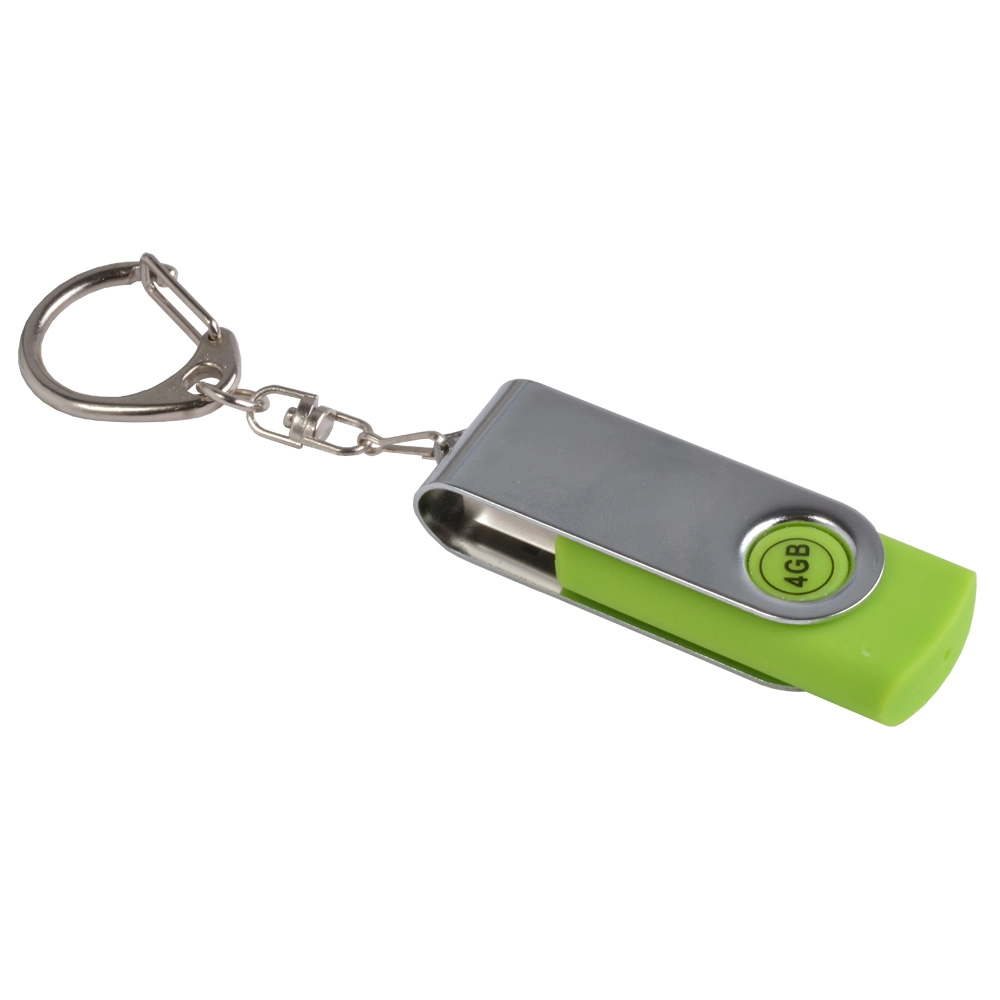 Immagine Chiavetta girevole USB 4Gb ABS gommata/Metallo Possibilità di import su richiesta a parti