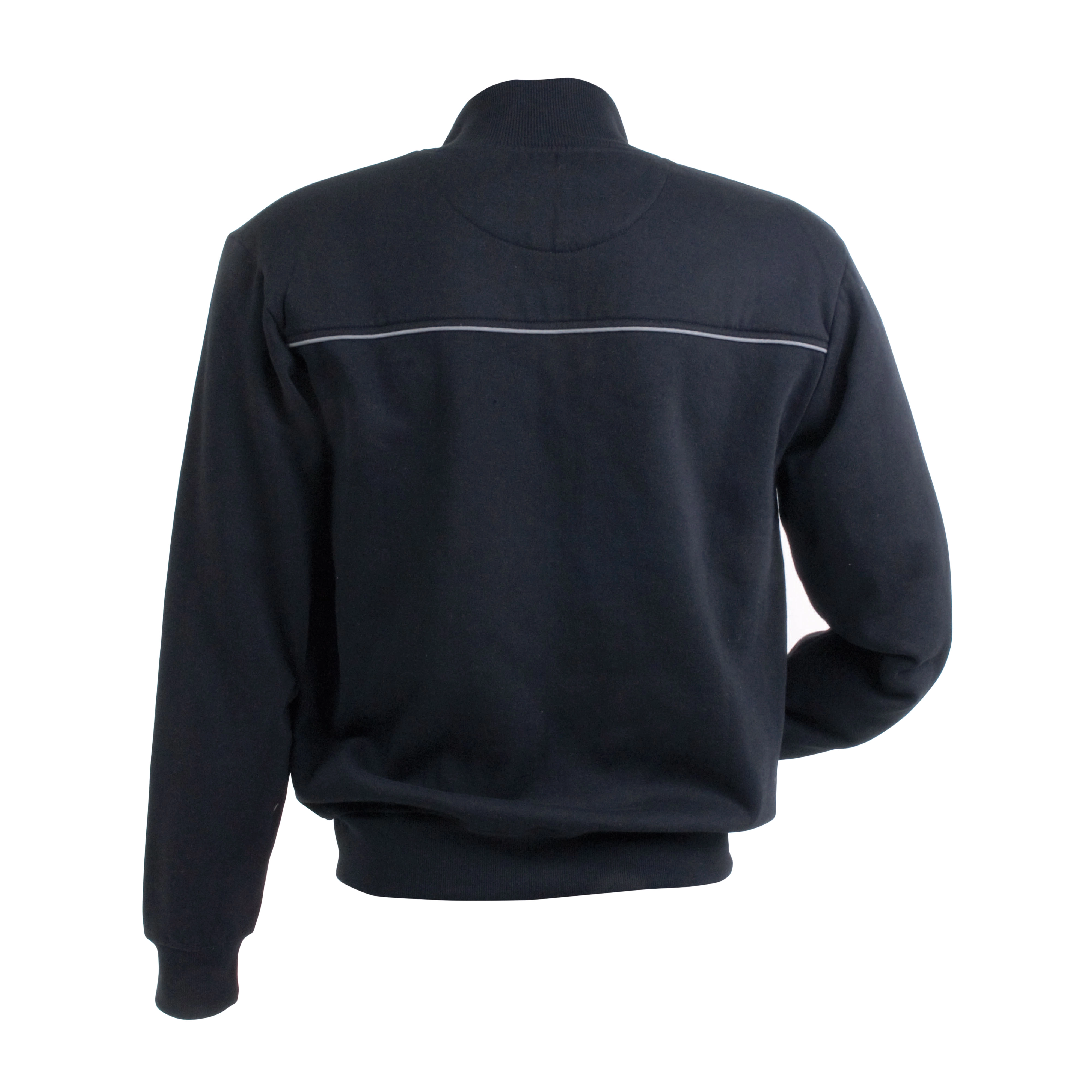 Immagine Felpa da uomo a zip intera,con 3 tasche chiusura zip, profilo catarifrangente