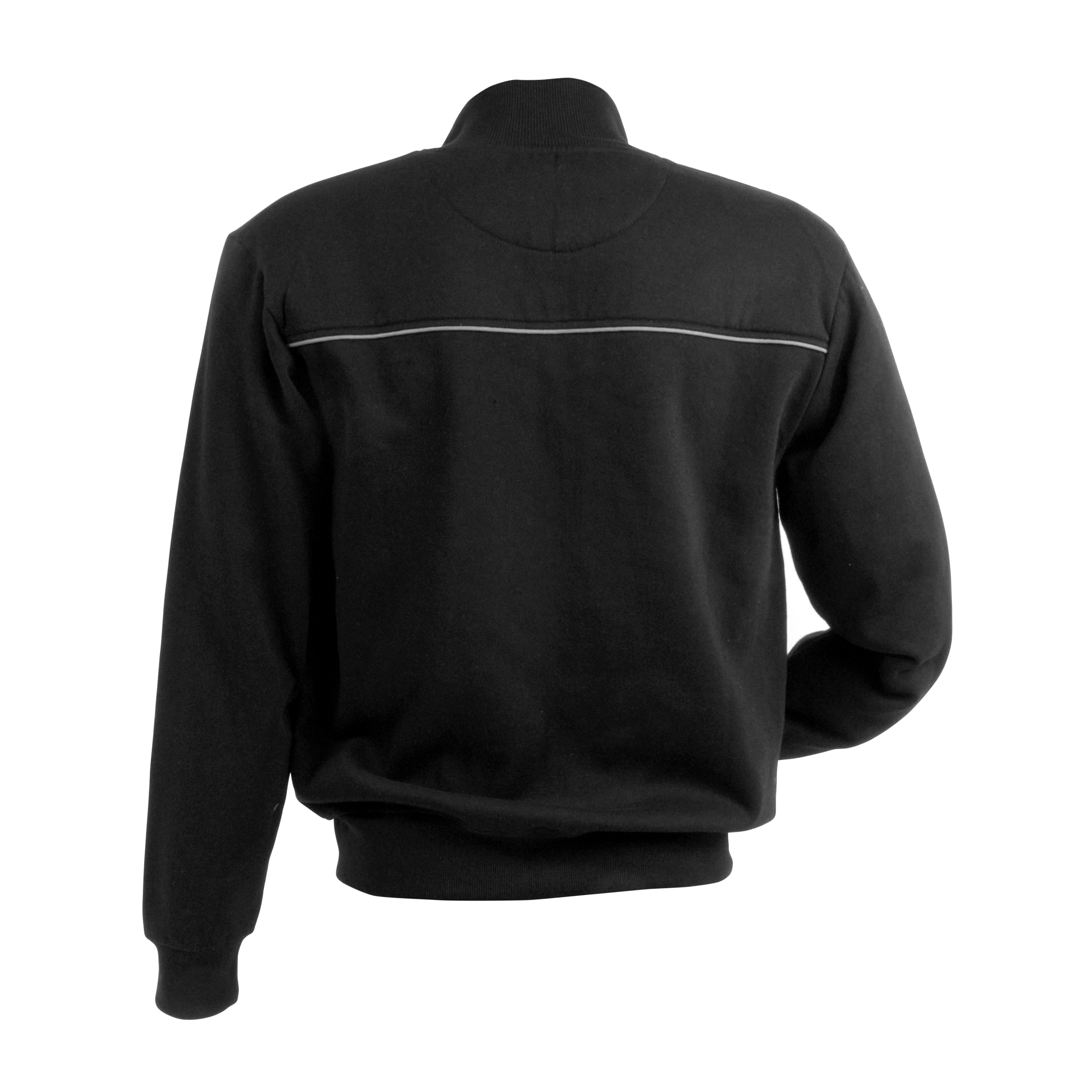 Immagine Felpa da uomo a zip intera,con 3 tasche chiusura zip, profilo catarifrangente