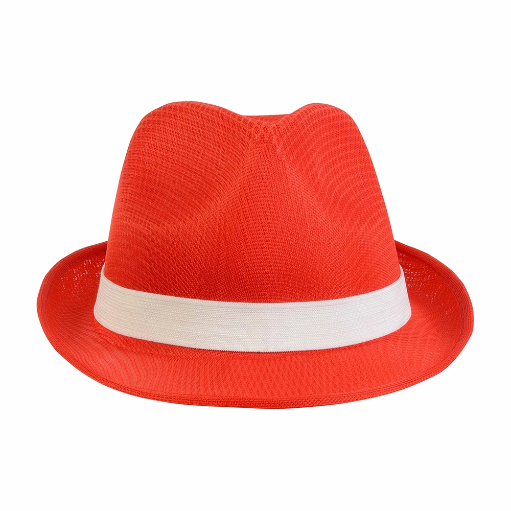 Immagine Cappello in poliestere con fascia elastica 2,5 cm applicabile e personalizzabile