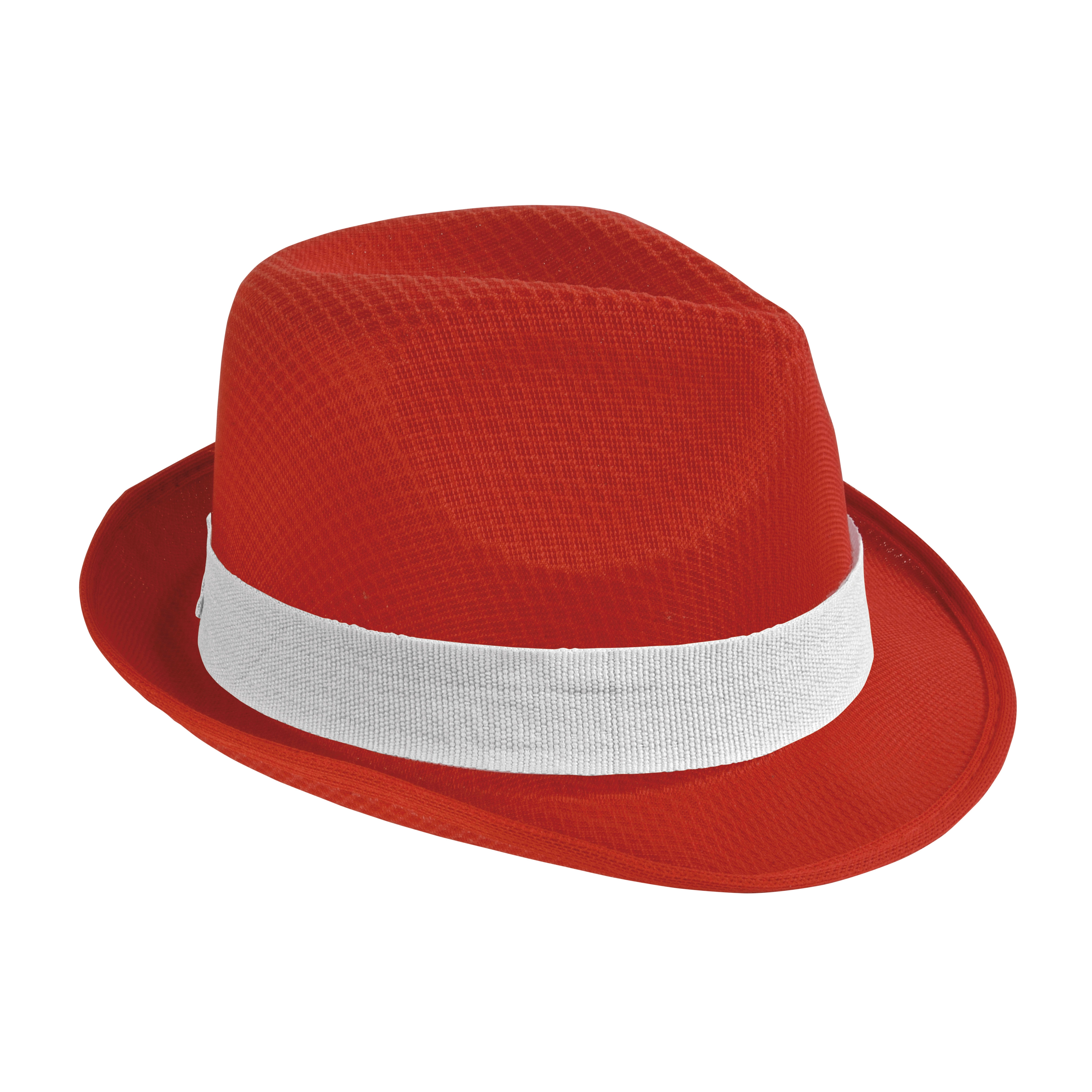 Immagine Cappello in poliestere con fascia elastica 2,5 cm applicabile e personalizzabile