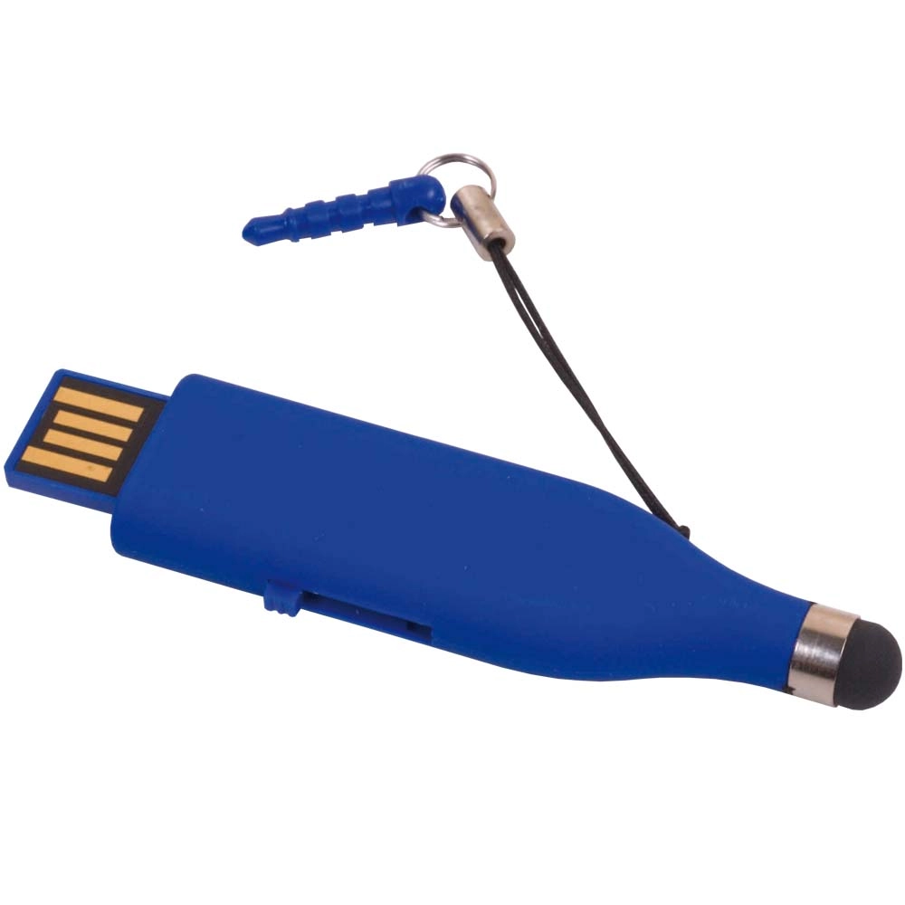 Immagine Chiavetta USB 4 Gb, in ABS con puntale touch screen e mini jack