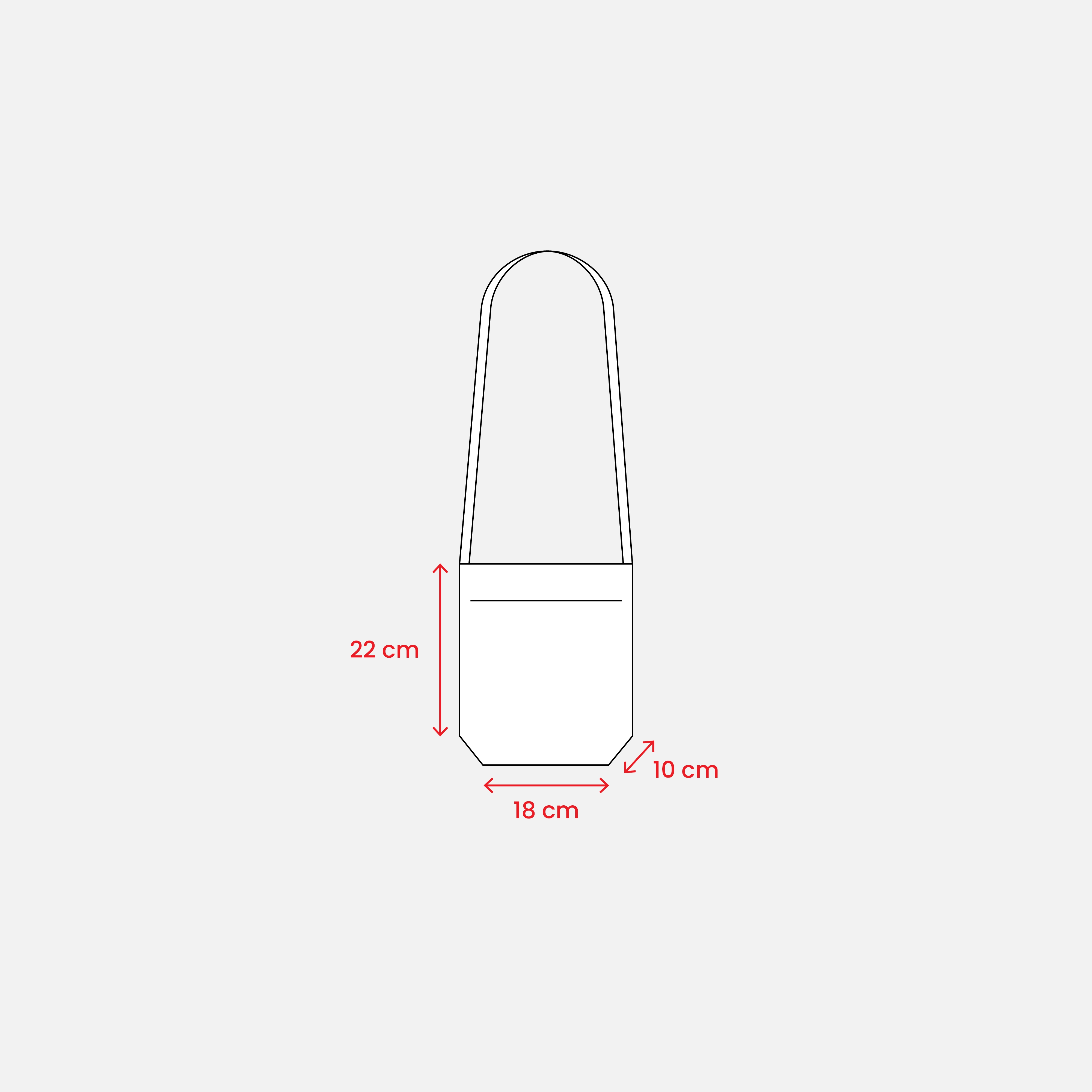 Immagine Portabicchiere da degustazione da collo in TNT con tracolla 90 cm