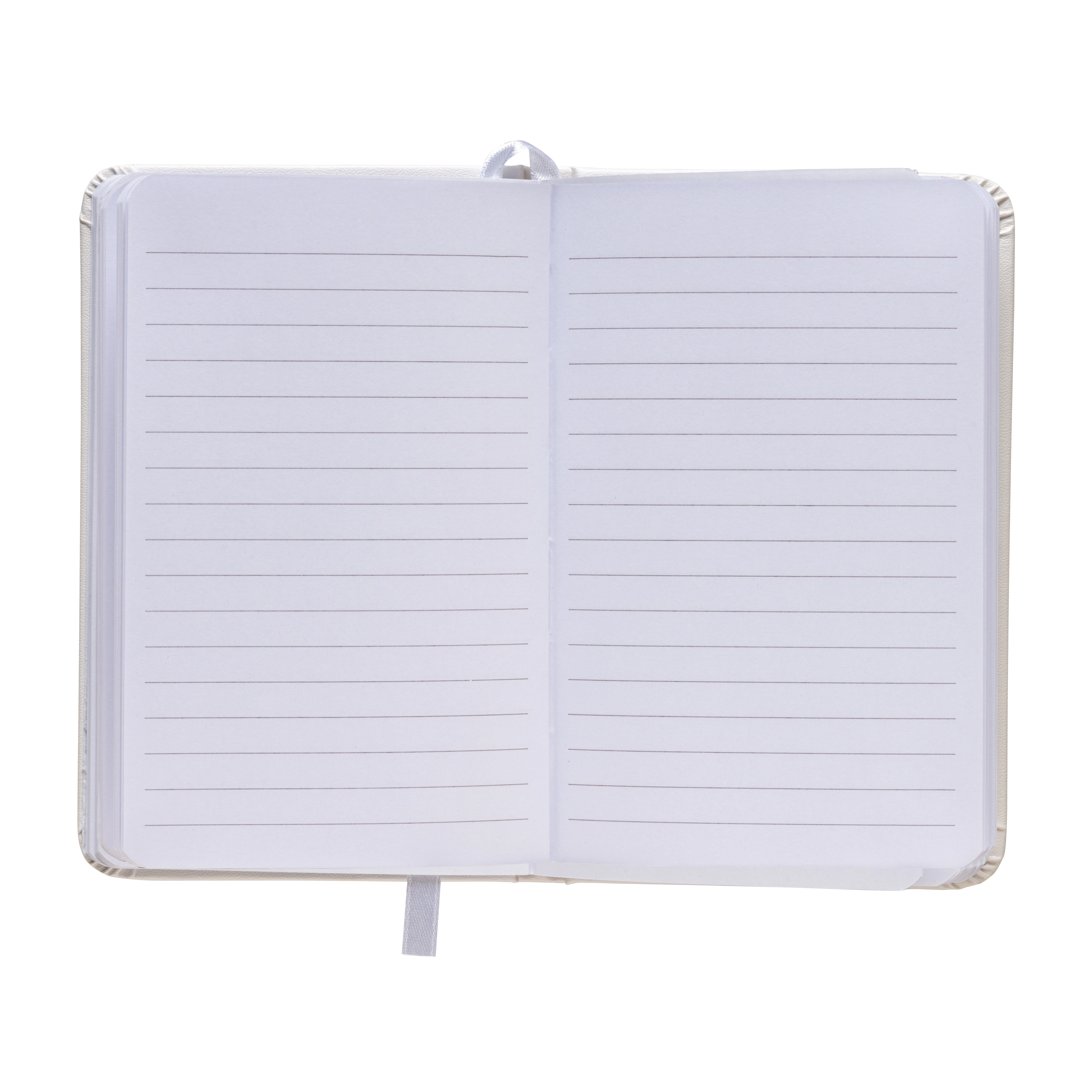 Immagine Quaderno in PVC con elastico colorato, fogli a righe (80 pag.), segnalibro in raso