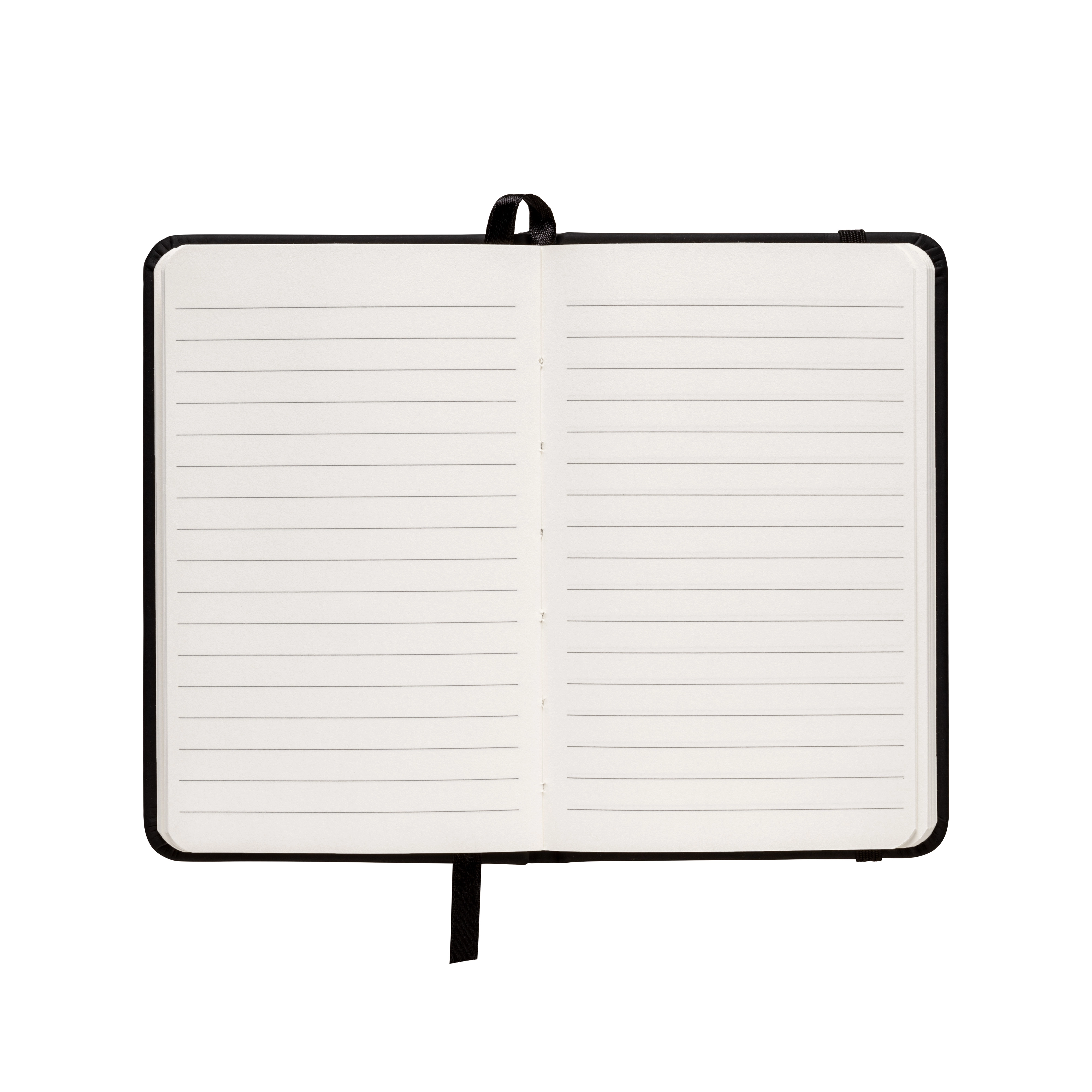 Immagine Quaderno in PVC con elastico colorato, fogli a righe (80 pag.), segnalibro in raso