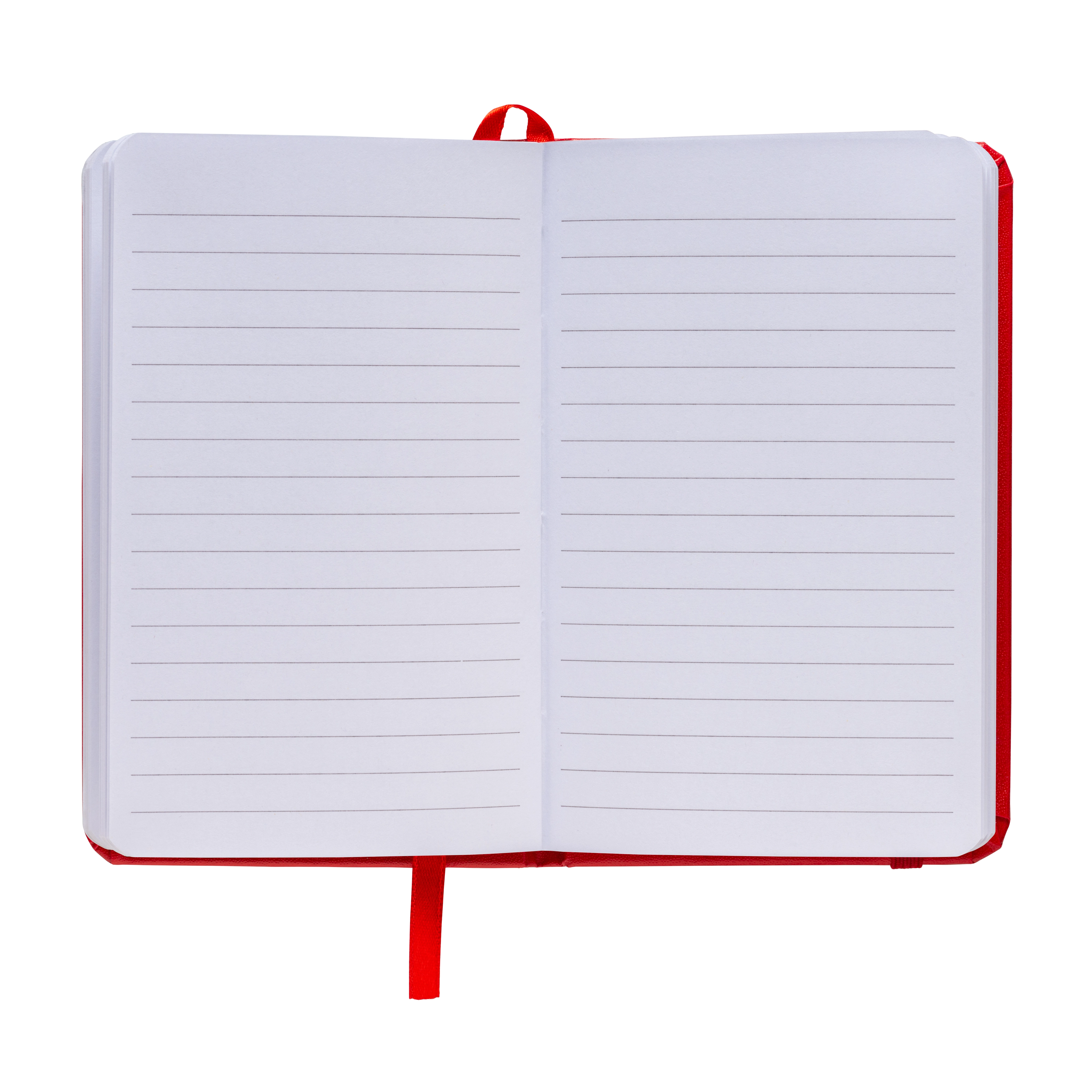 Immagine Quaderno in PVC con elastico colorato, fogli a righe (80 pag.), segnalibro in raso