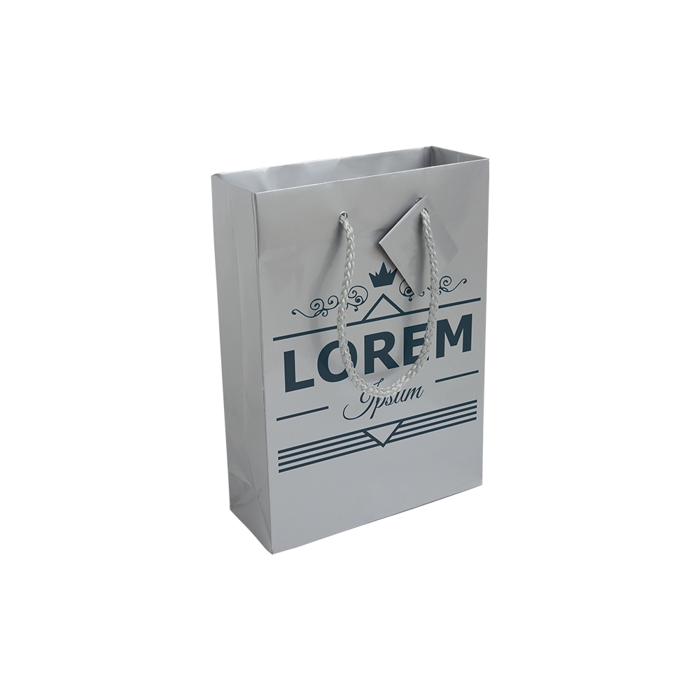 Immagine Shopper con soffietto in carta laminata 157 g/m2 con rinforzo alla base