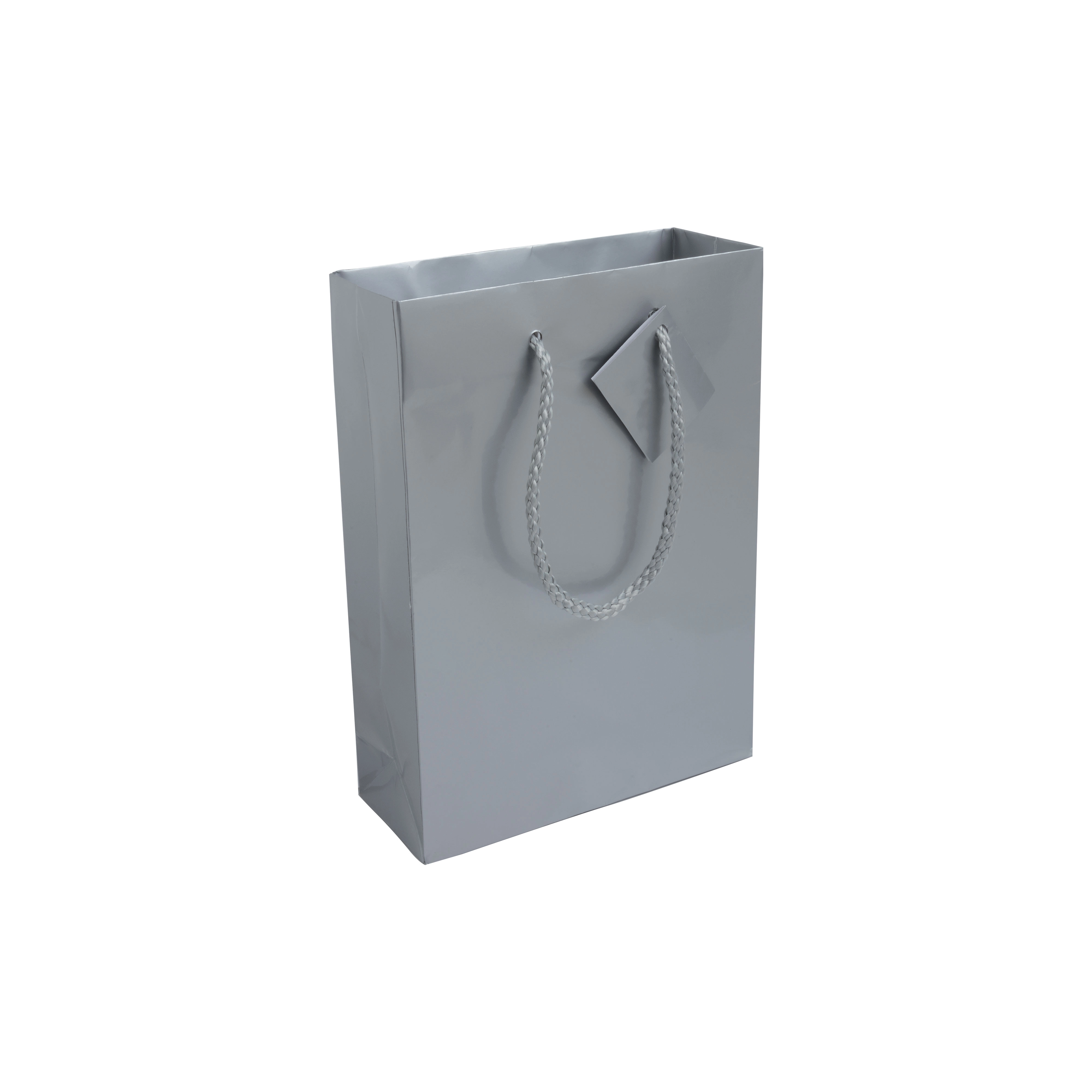 Immagine Shopper con soffietto in carta laminata 157 g/m2 con rinforzo alla base