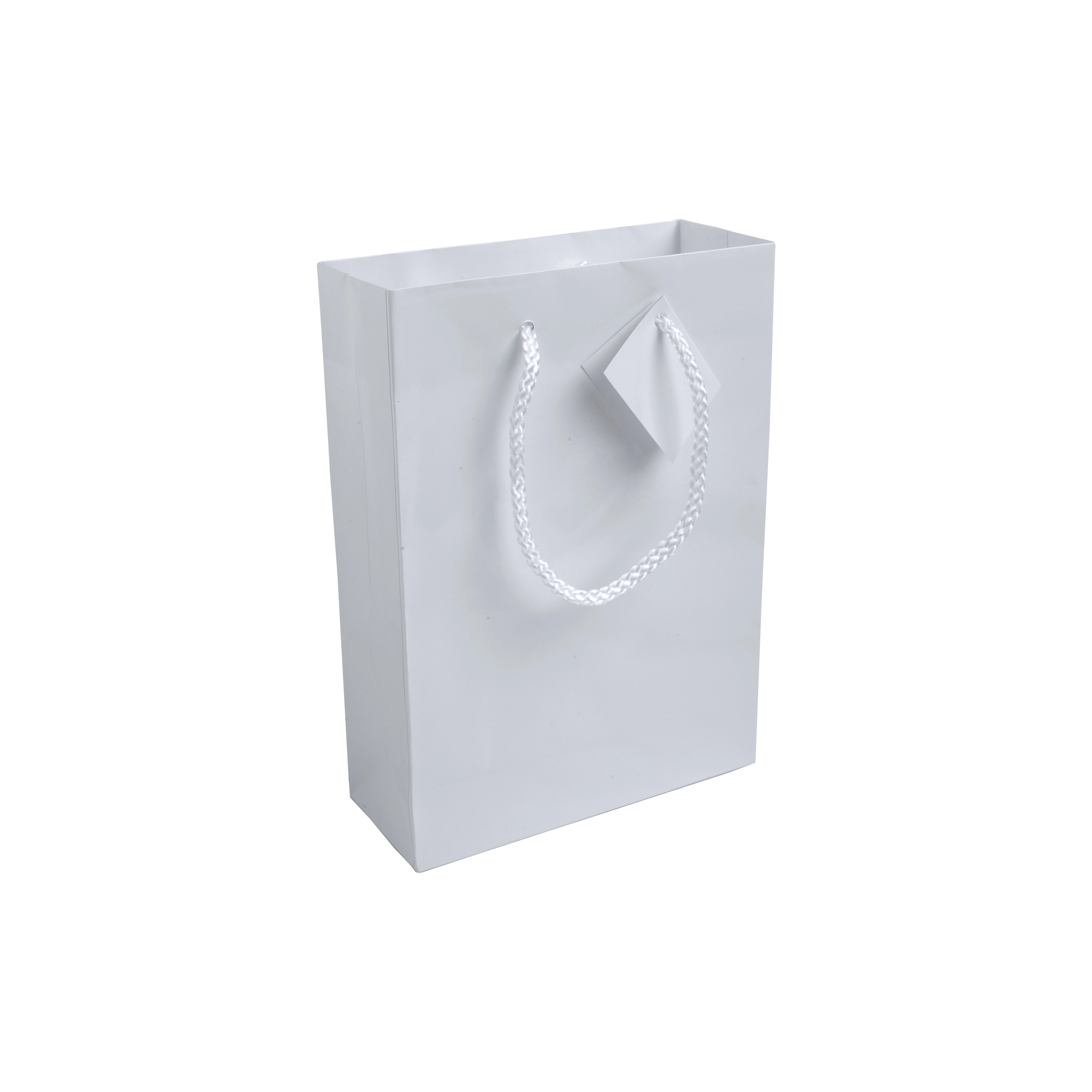 Immagine Shopper con soffietto in carta laminata 157 g/m2 con rinforzo alla base