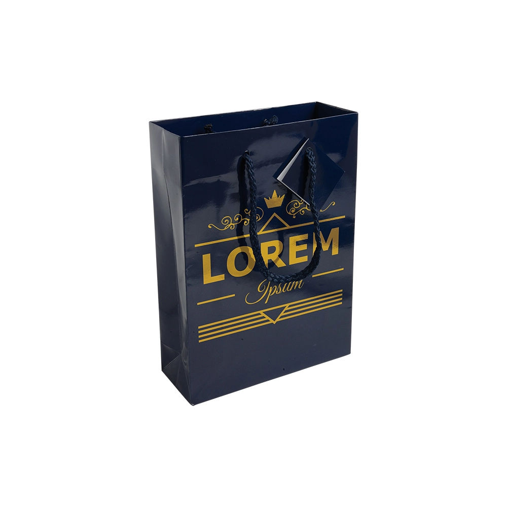 Immagine Shopper con soffietto in carta laminata 157 g/m2 con rinforzo alla base