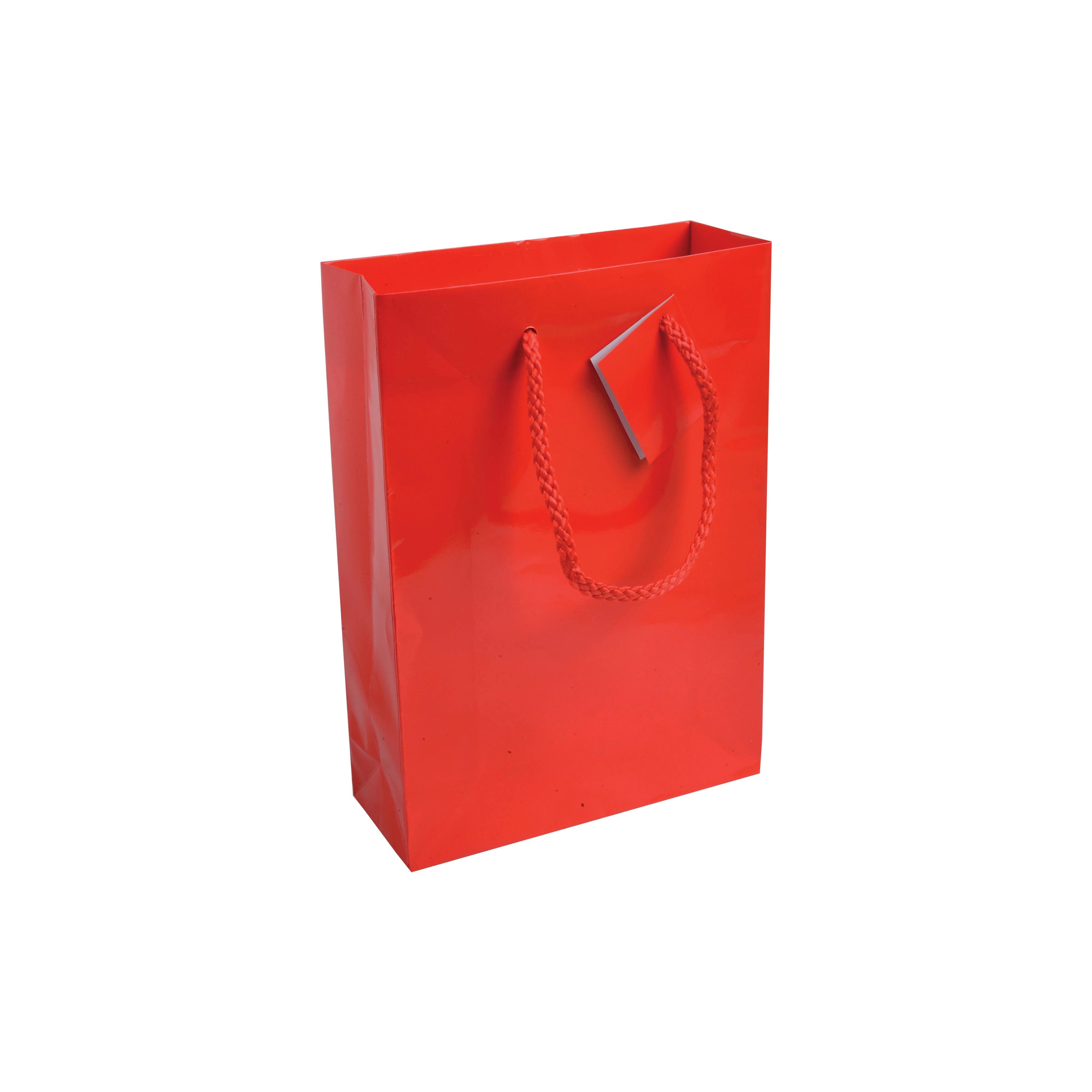 Immagine Shopper con soffietto in carta laminata 157 g/m2 con rinforzo alla base