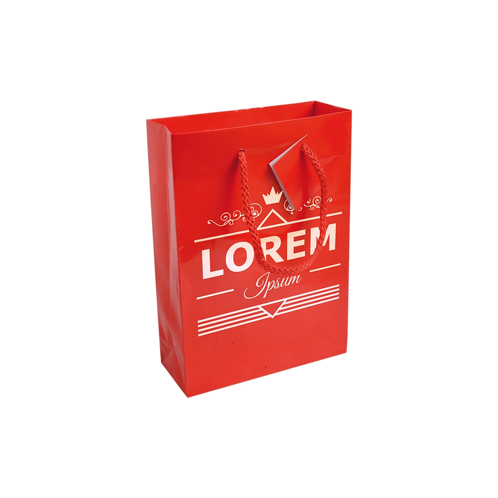 Immagine Shopper con soffietto in carta laminata 157 g/m2 con rinforzo alla base