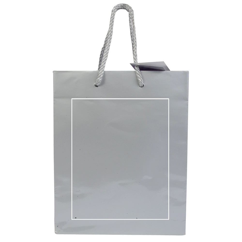 Immagine Shopper con soffietto in carta laminata 157 g/m2 con rinforzo alla base