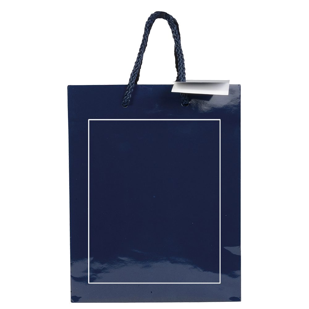 Immagine Shopper con soffietto in carta laminata 157 g/m2 con rinforzo alla base