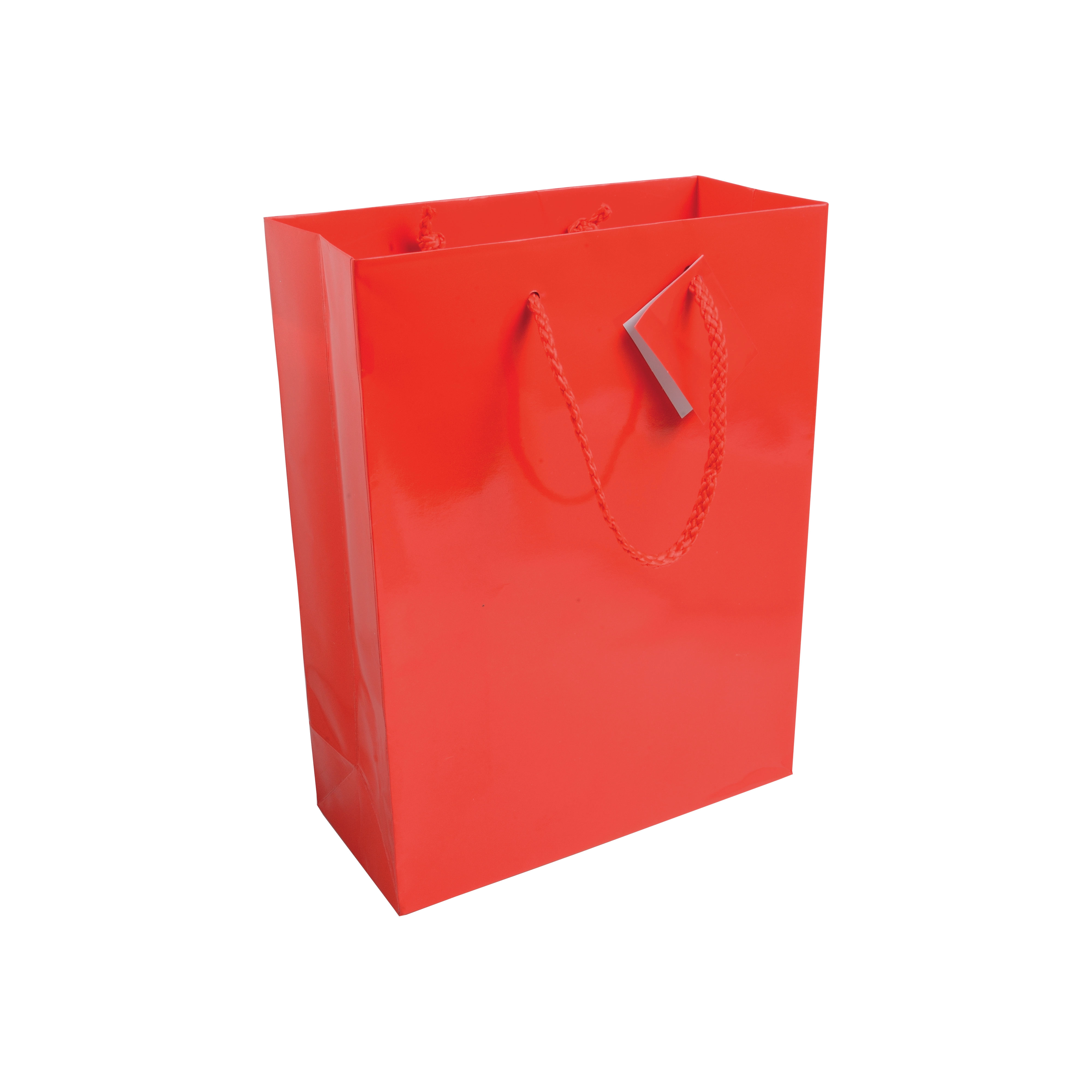 Immagine Shopper con soffietto in carta laminata 157 g/m2 con rinforzo alla base
