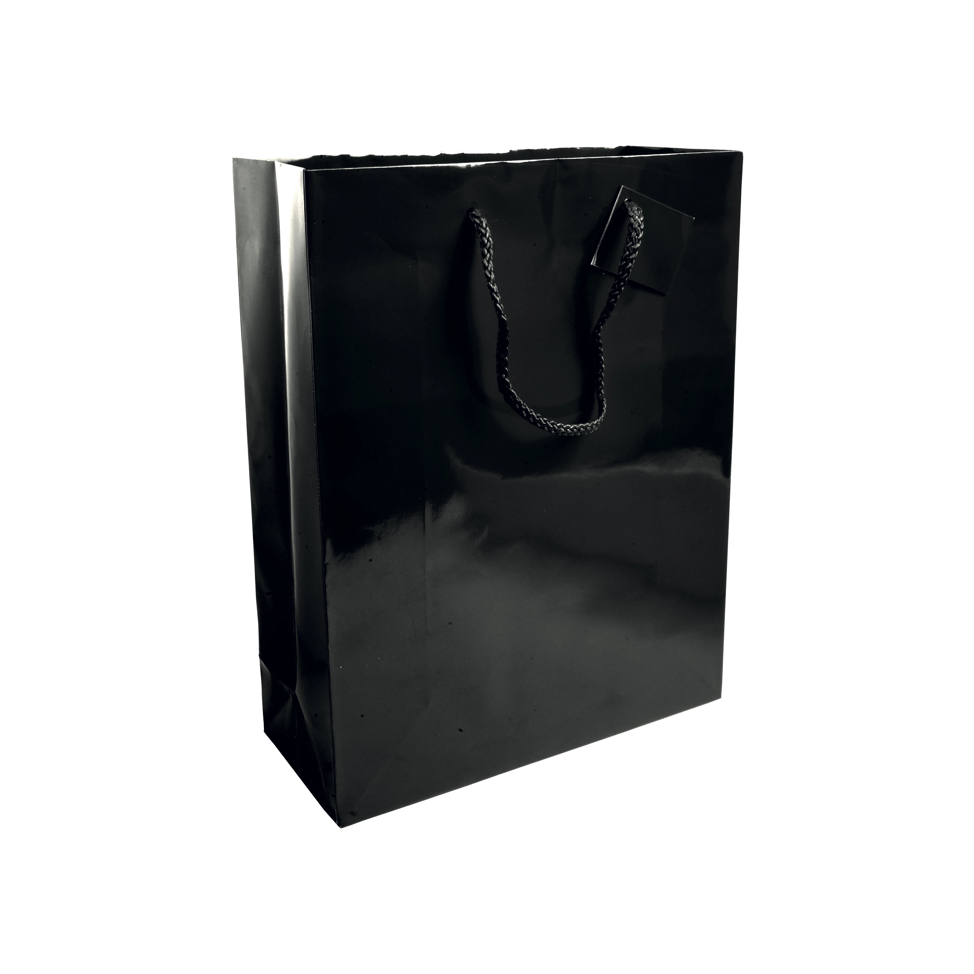 Immagine Shopper con soffietto in carta laminata 157 g/m2 con rinforzo alla base