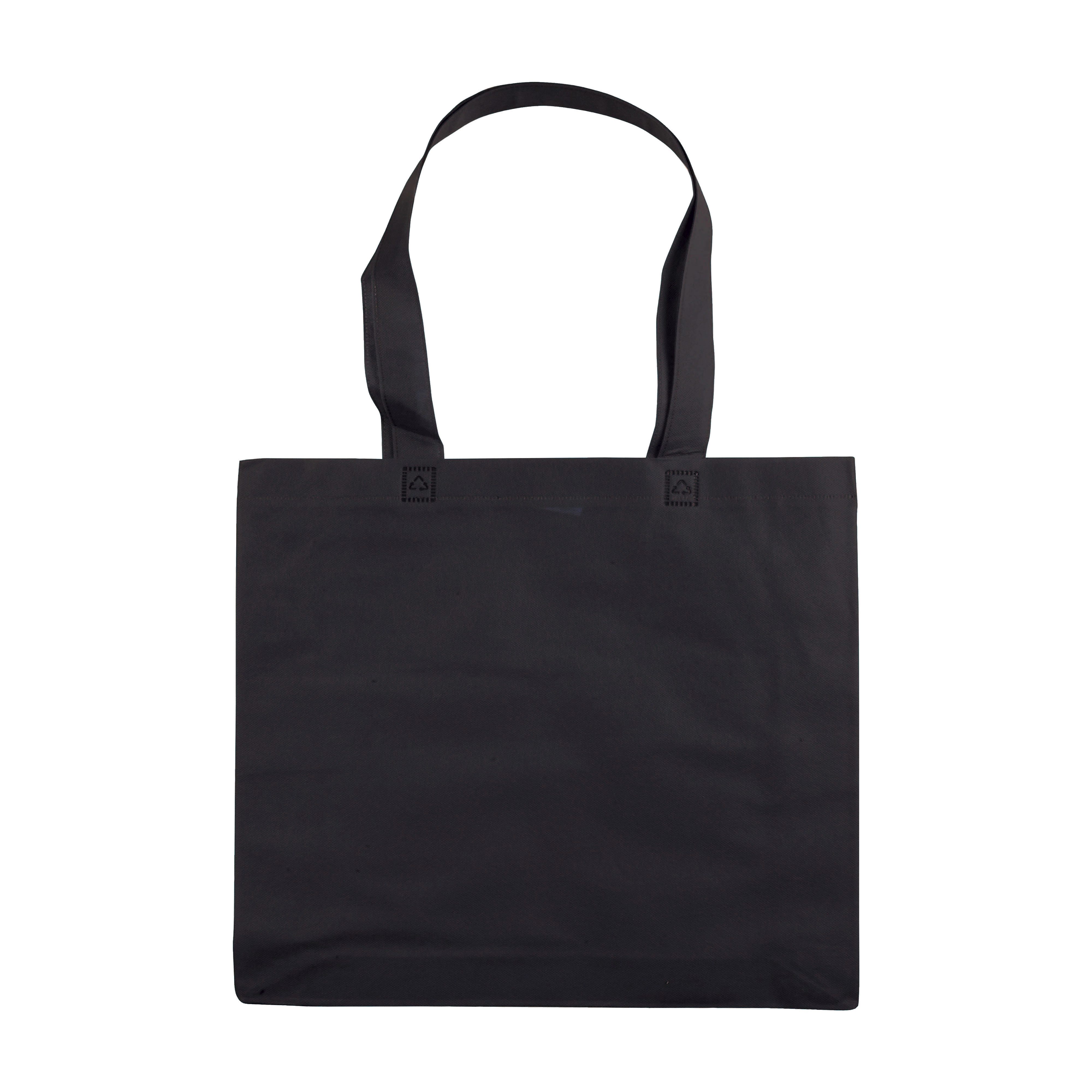 Immagine Shopper con soffietto in TNT 80 g/m2 termosaldato, manici lunghi