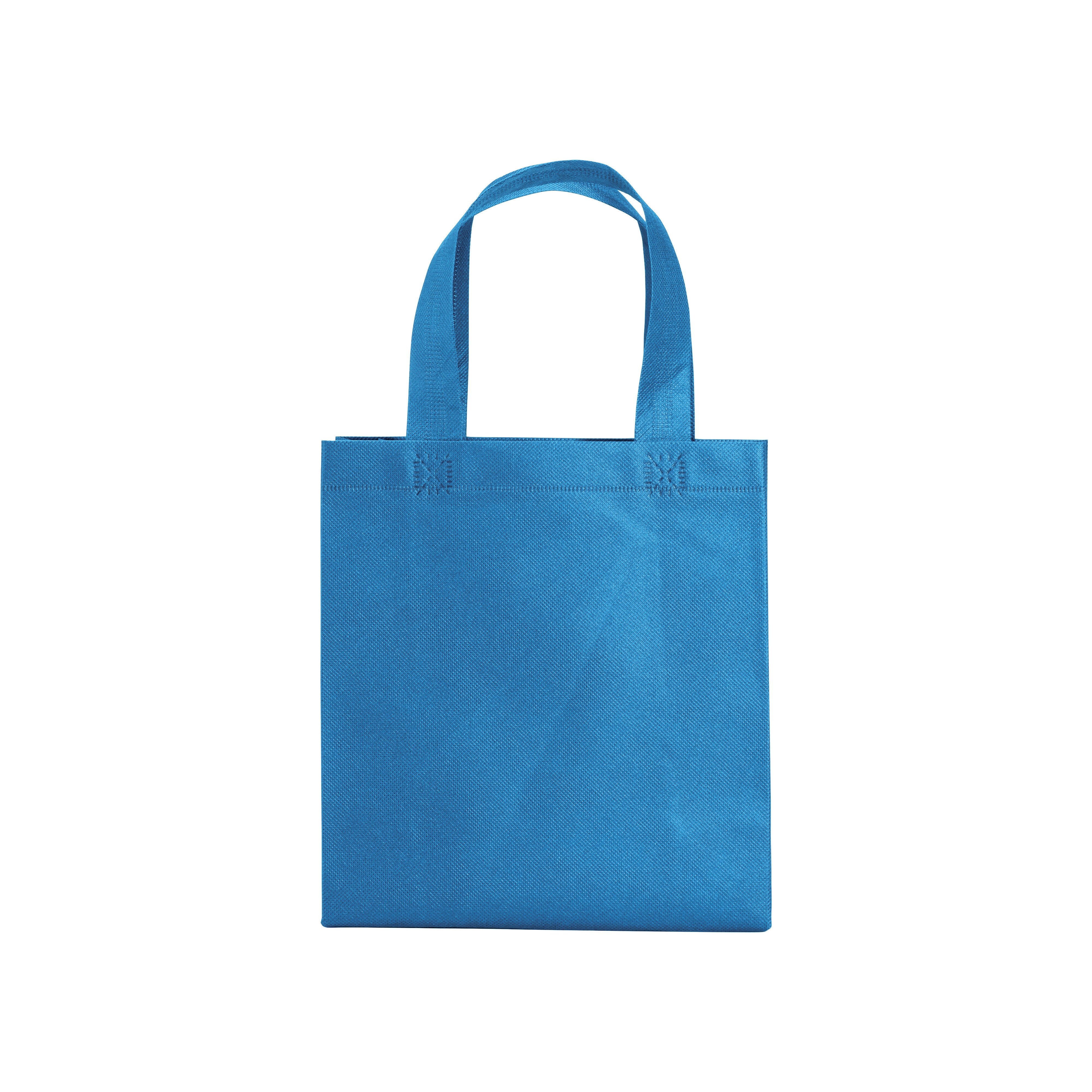 Immagine Shopper mini con soffietto in TNT 80 g/m2, manici corti