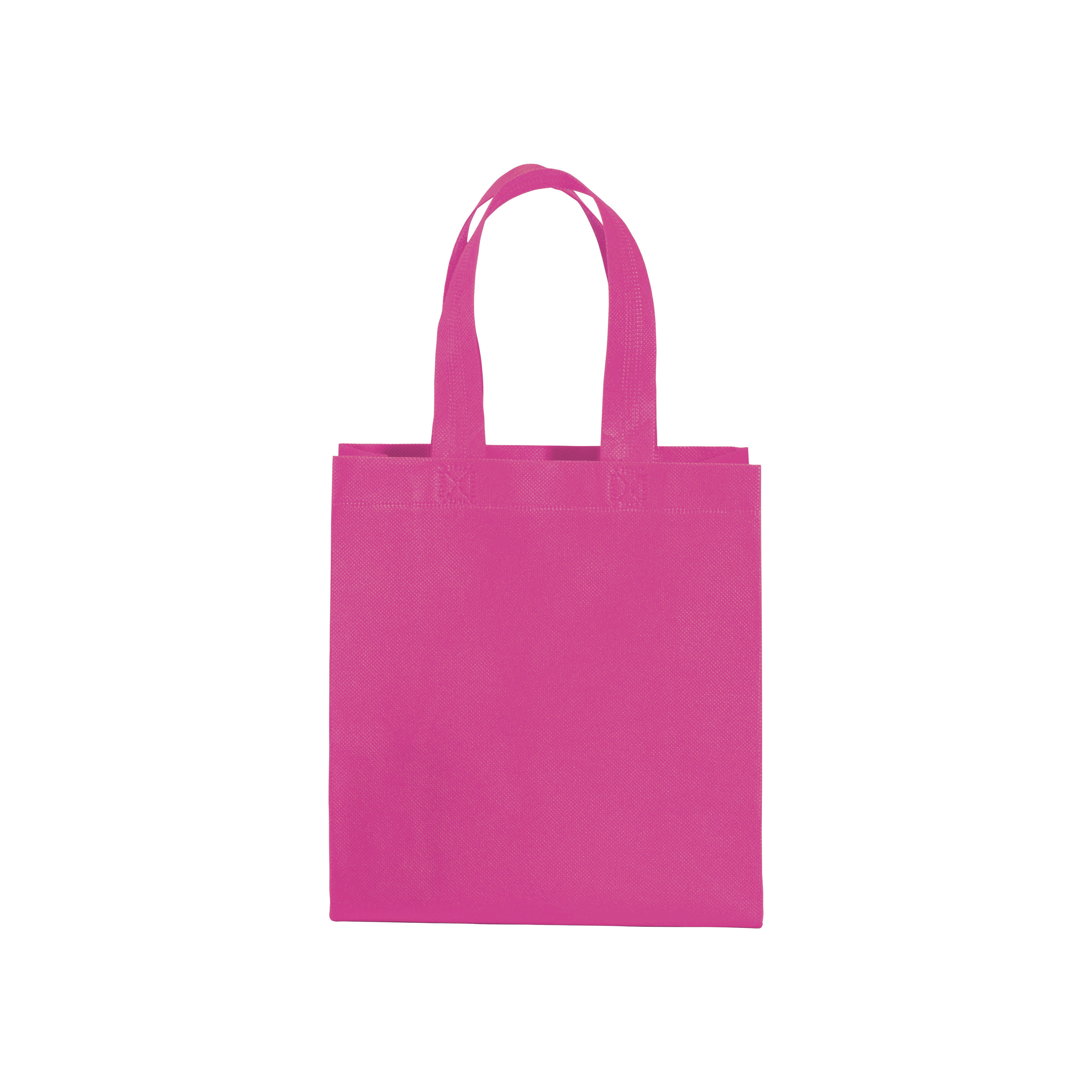 Immagine Shopper mini con soffietto in TNT 80 g/m2, manici corti