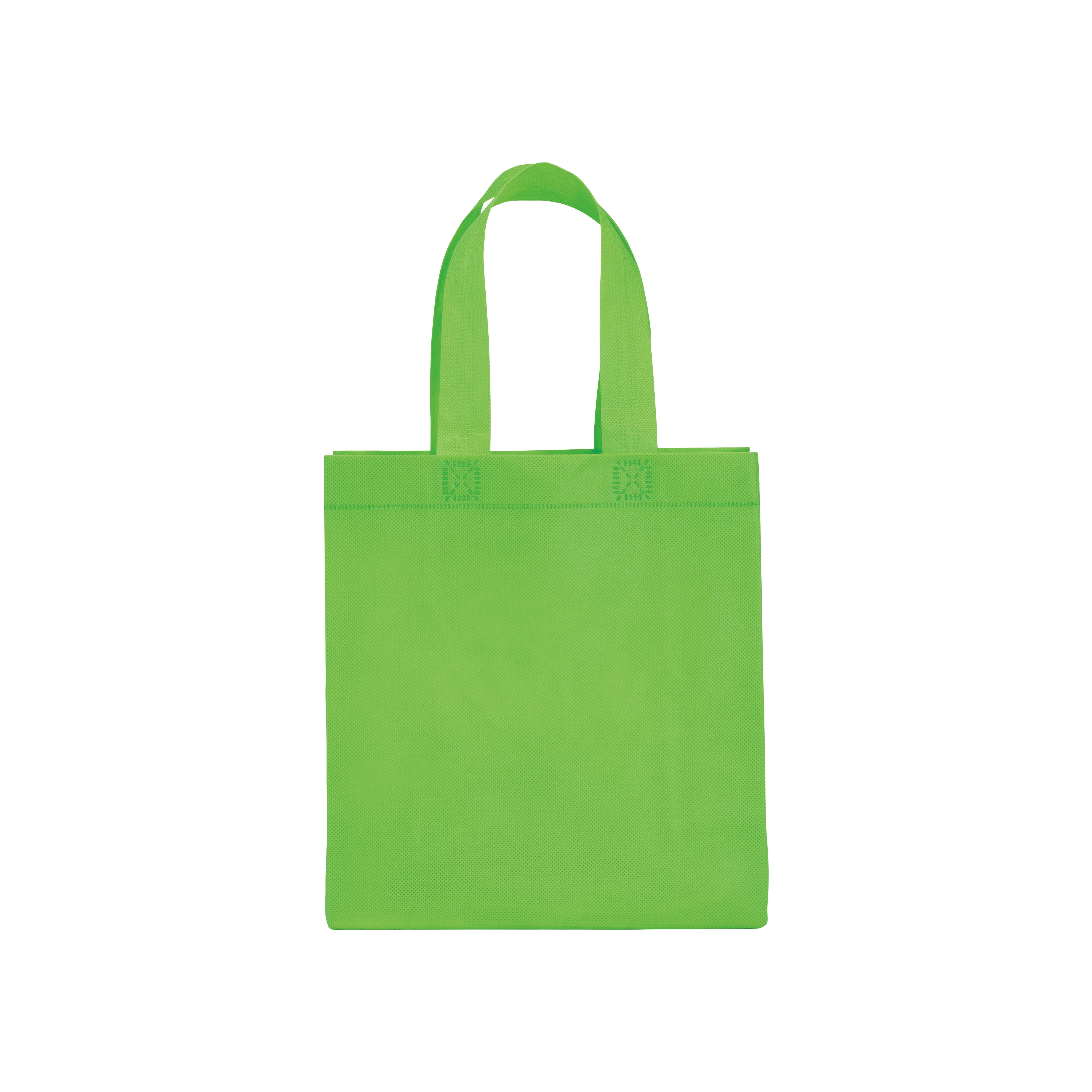 Immagine Shopper mini con soffietto in TNT 80 g/m2, manici corti