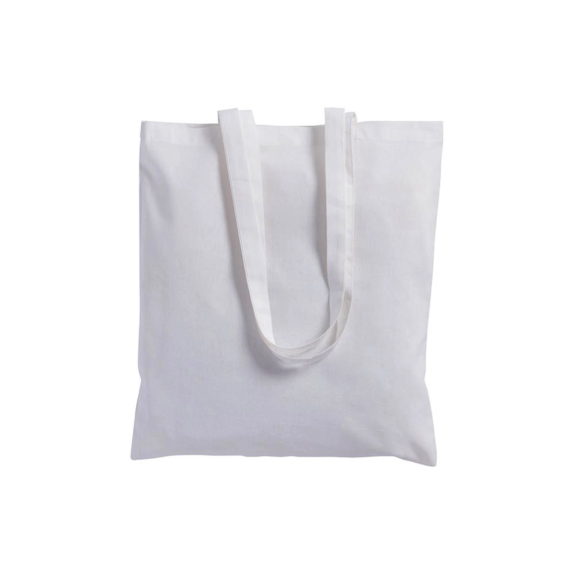 Immagine Shopper in cotone 130 g/m2, manici lunghi