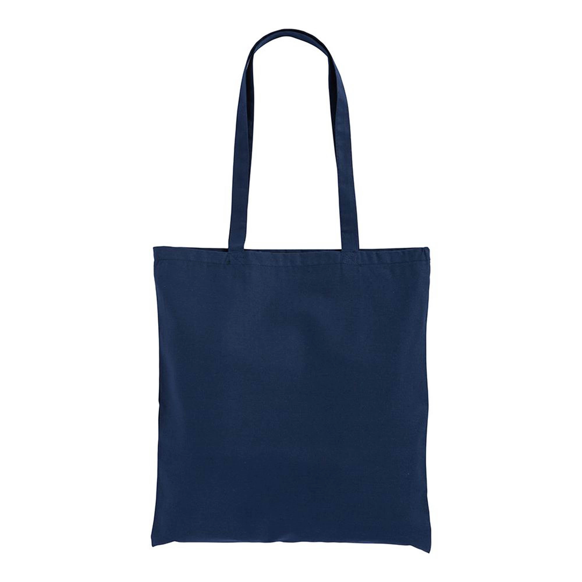 Immagine Shopper in cotone 130 g/m2, manici lunghi