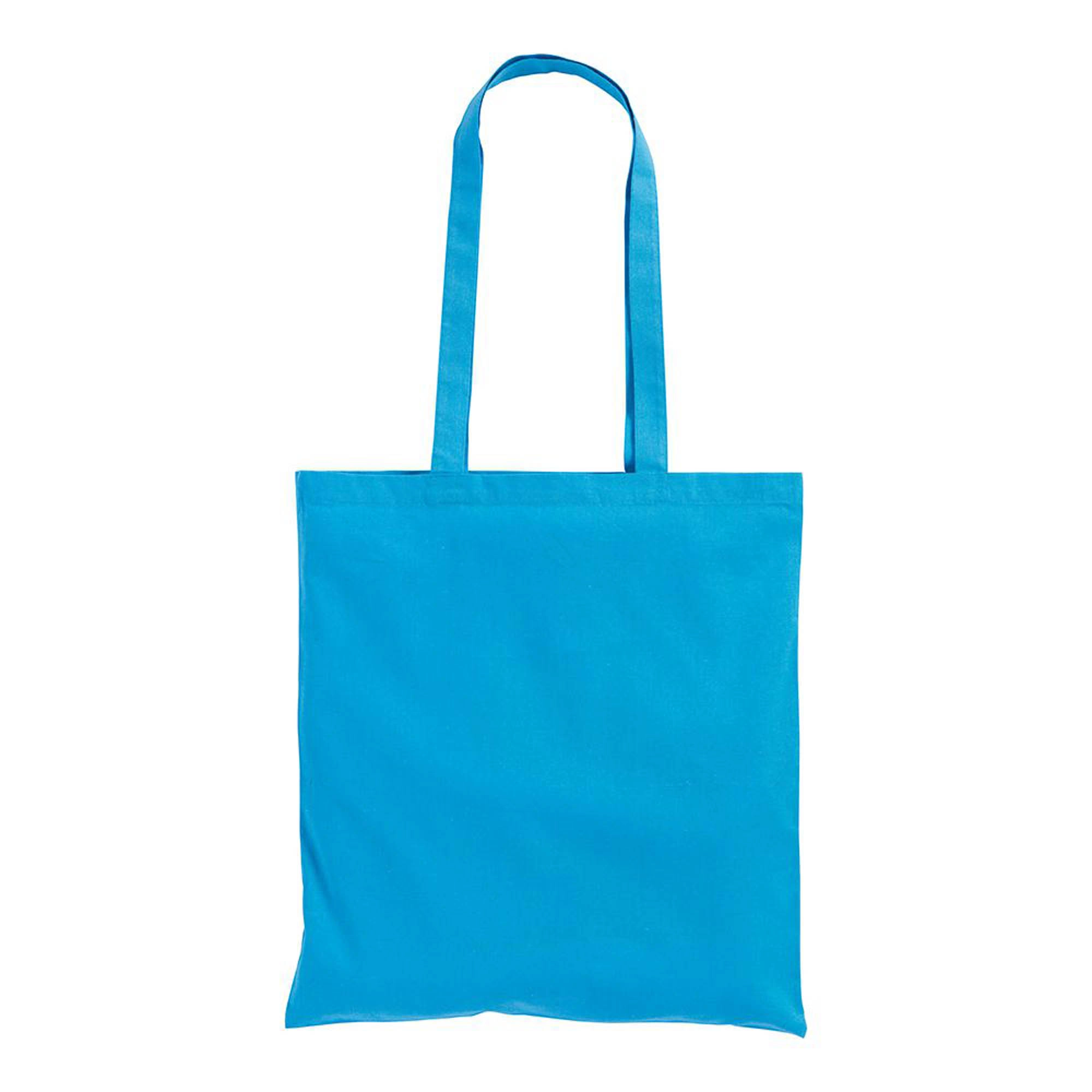 Immagine Shopper in cotone 130 g/m2, manici lunghi