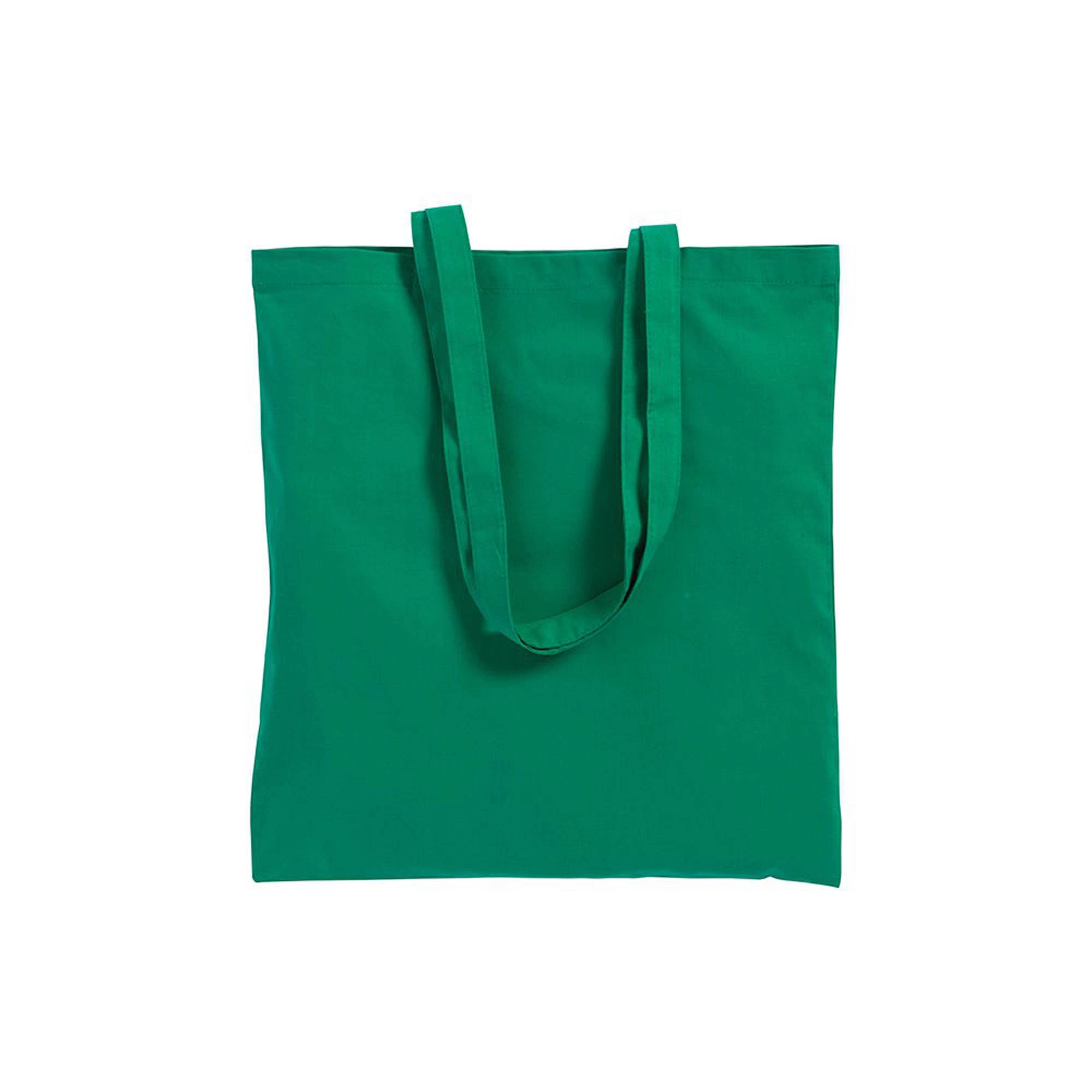 Immagine Shopper in cotone 130 g/m2, manici lunghi