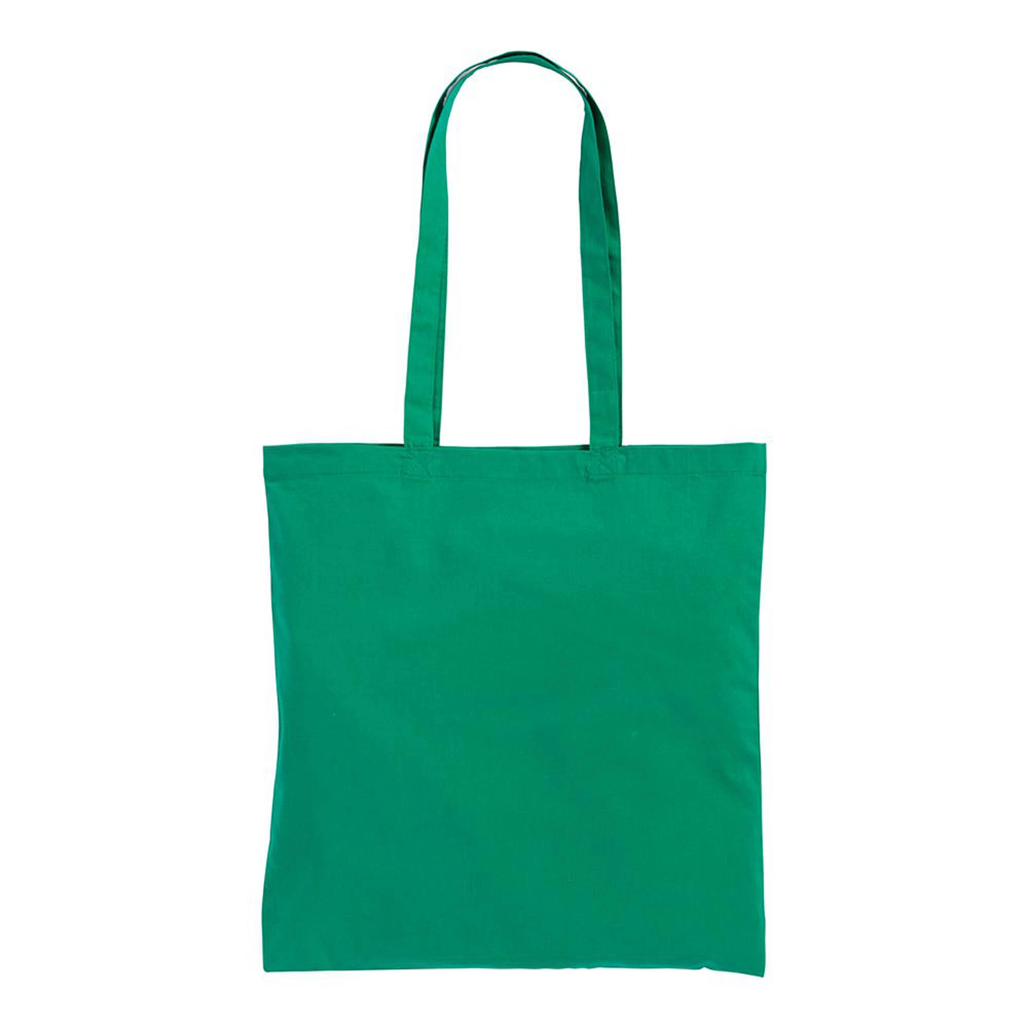 Immagine Shopper in cotone 130 g/m2, manici lunghi