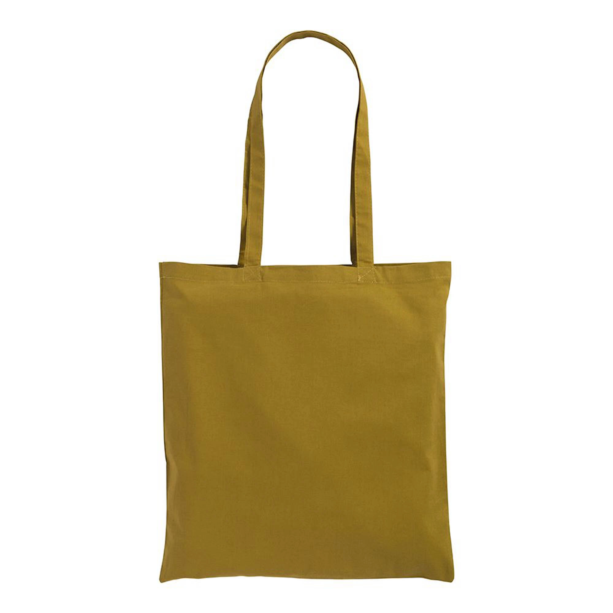 Immagine Shopper in cotone 130 g/m2, manici lunghi