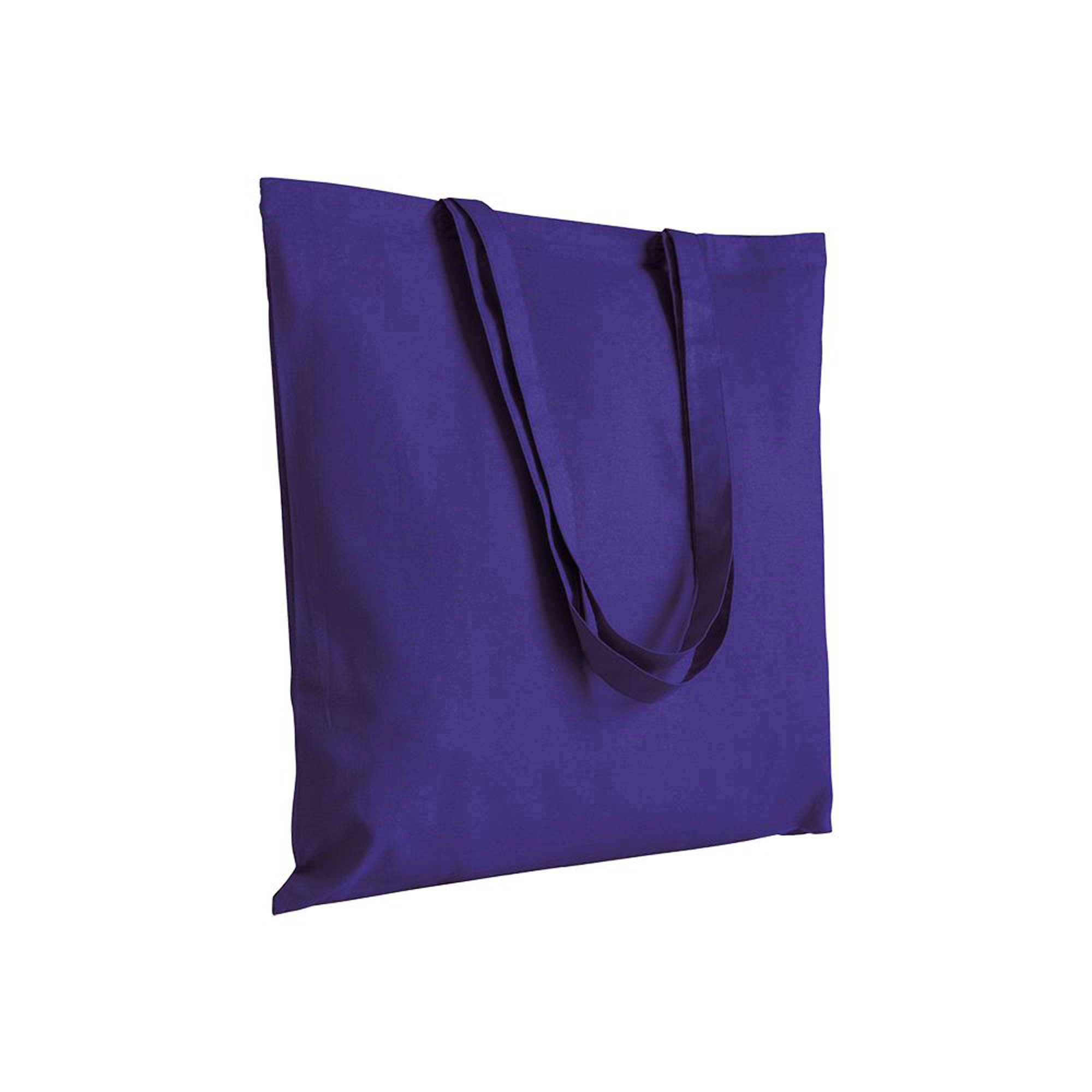 Immagine Shopper in cotone 130 g/m2, manici lunghi