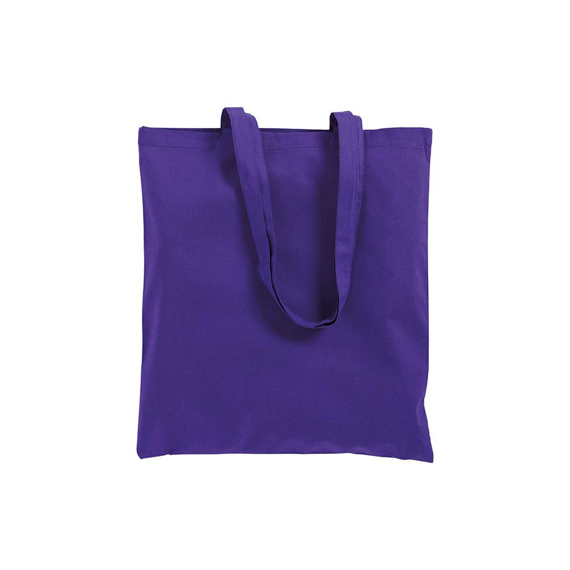 Immagine Shopper in cotone 130 g/m2, manici lunghi