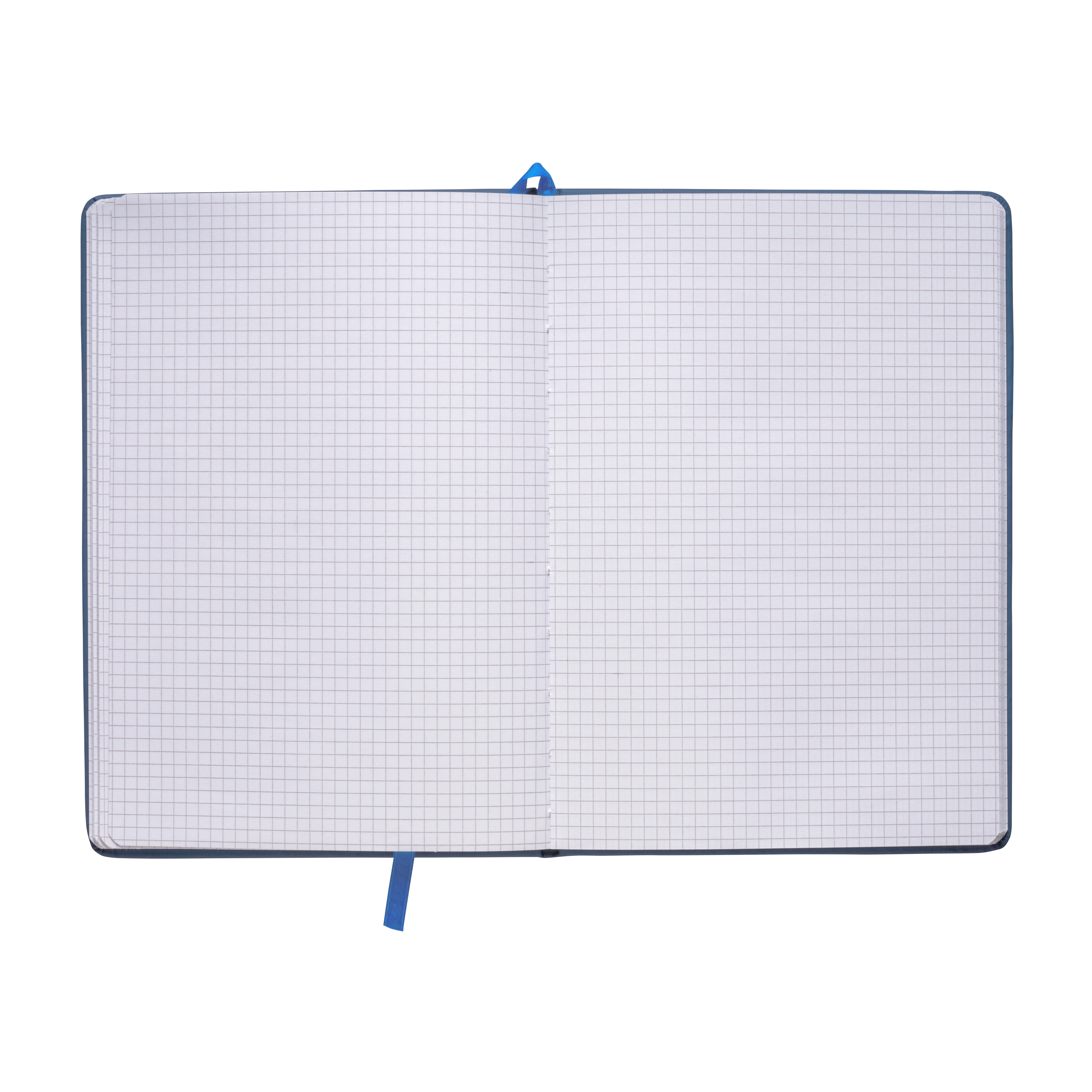 Immagine Quaderno in PU con elastico colorato, fogli a quadretti (80 pag.), segnalibro in raso