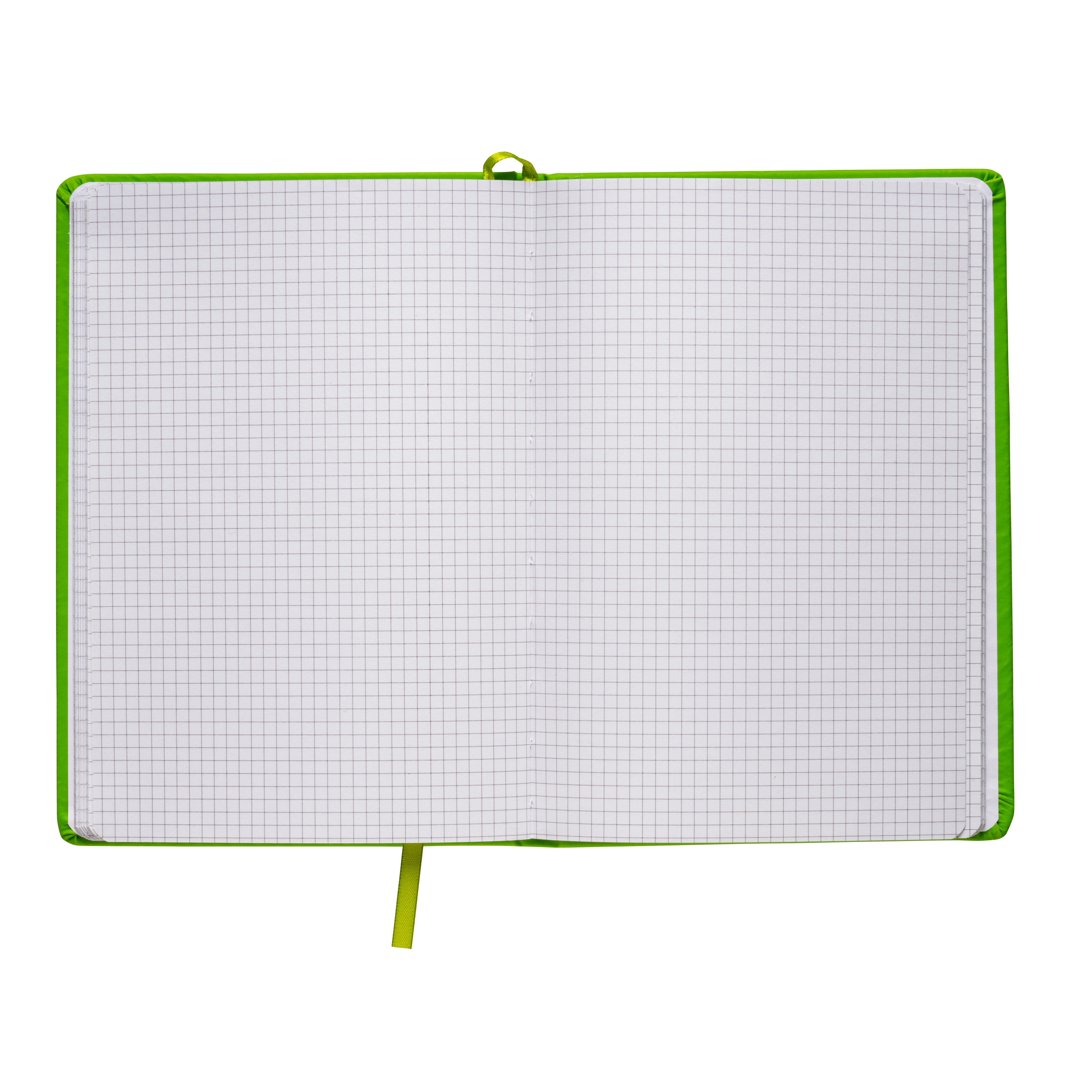 Immagine Quaderno in PU con elastico colorato, fogli a quadretti (80 pag.), segnalibro in raso