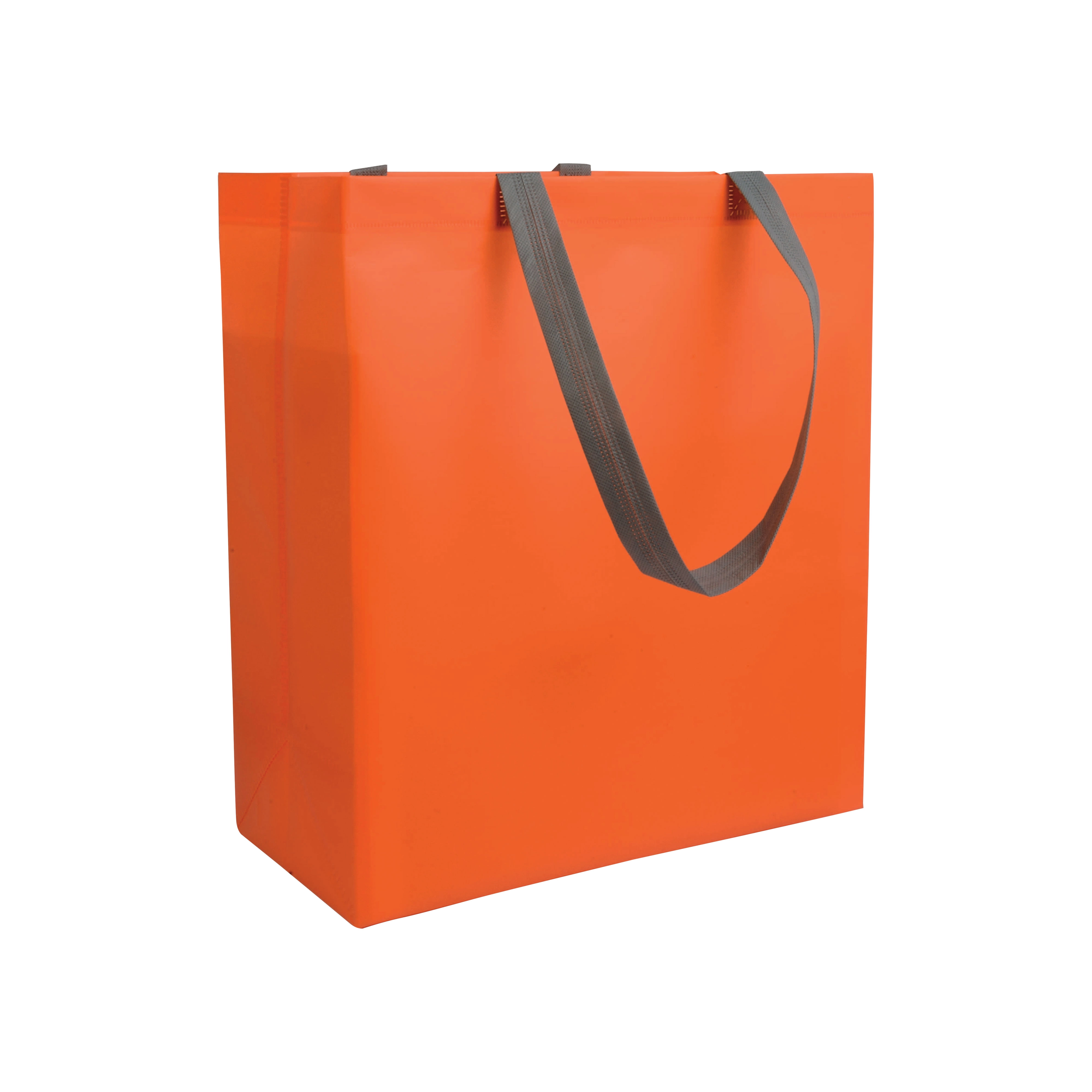 Immagine Shopper con soffietto in TNT laminato 100 g/m2 termosaldato, manici lunghi
