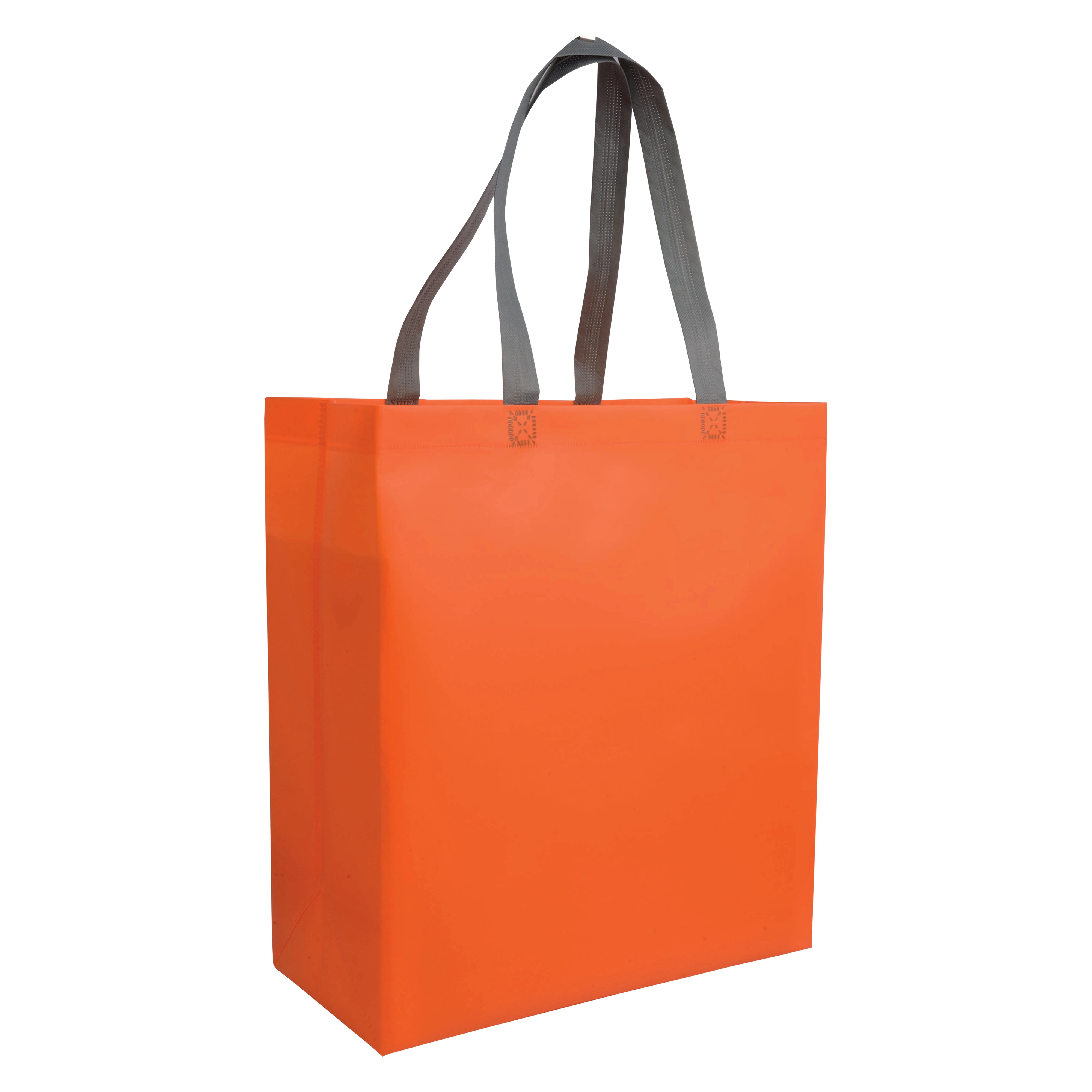 Immagine Shopper con soffietto in TNT laminato 100 g/m2 termosaldato, manici lunghi