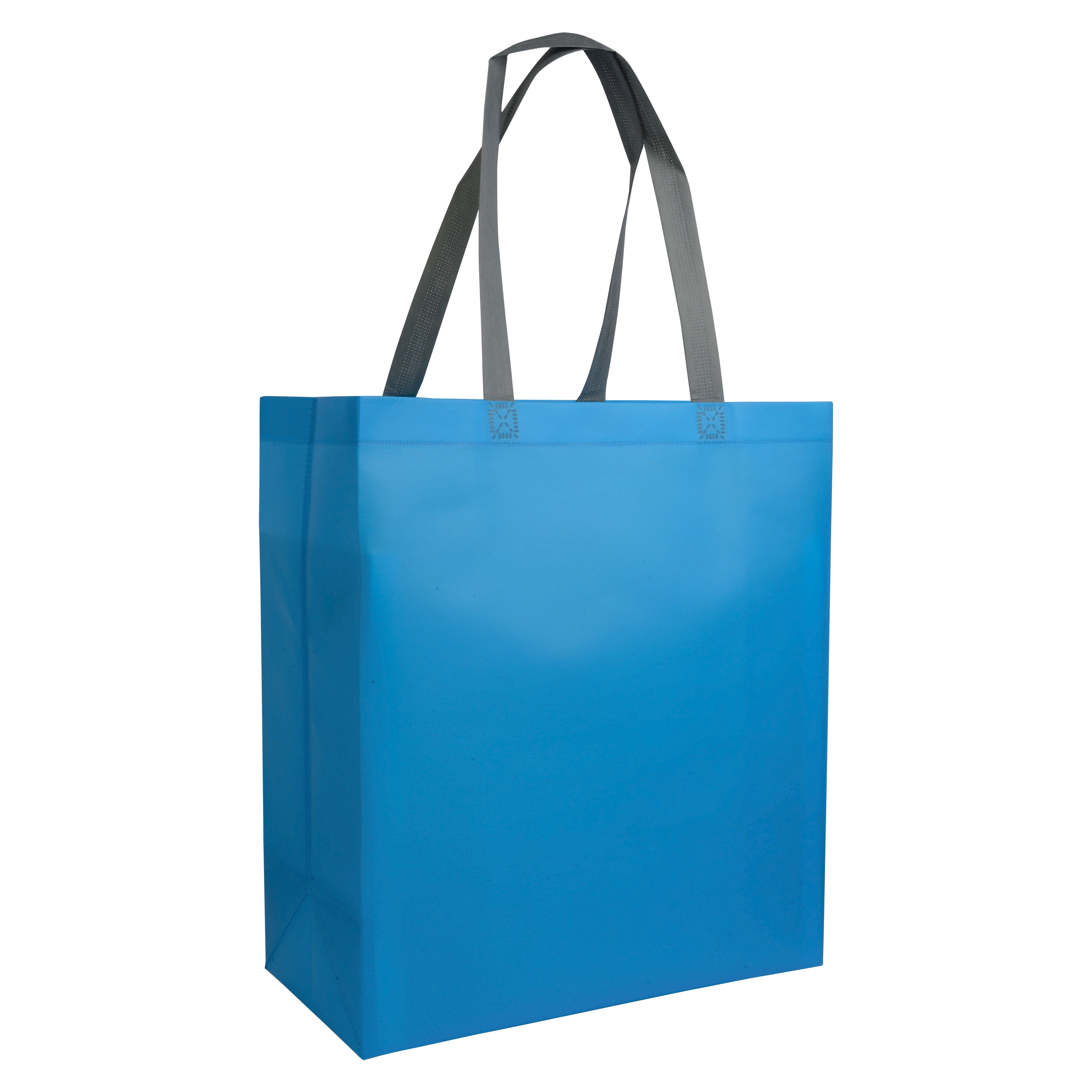 Immagine Shopper con soffietto in TNT laminato 100 g/m2 termosaldato, manici lunghi