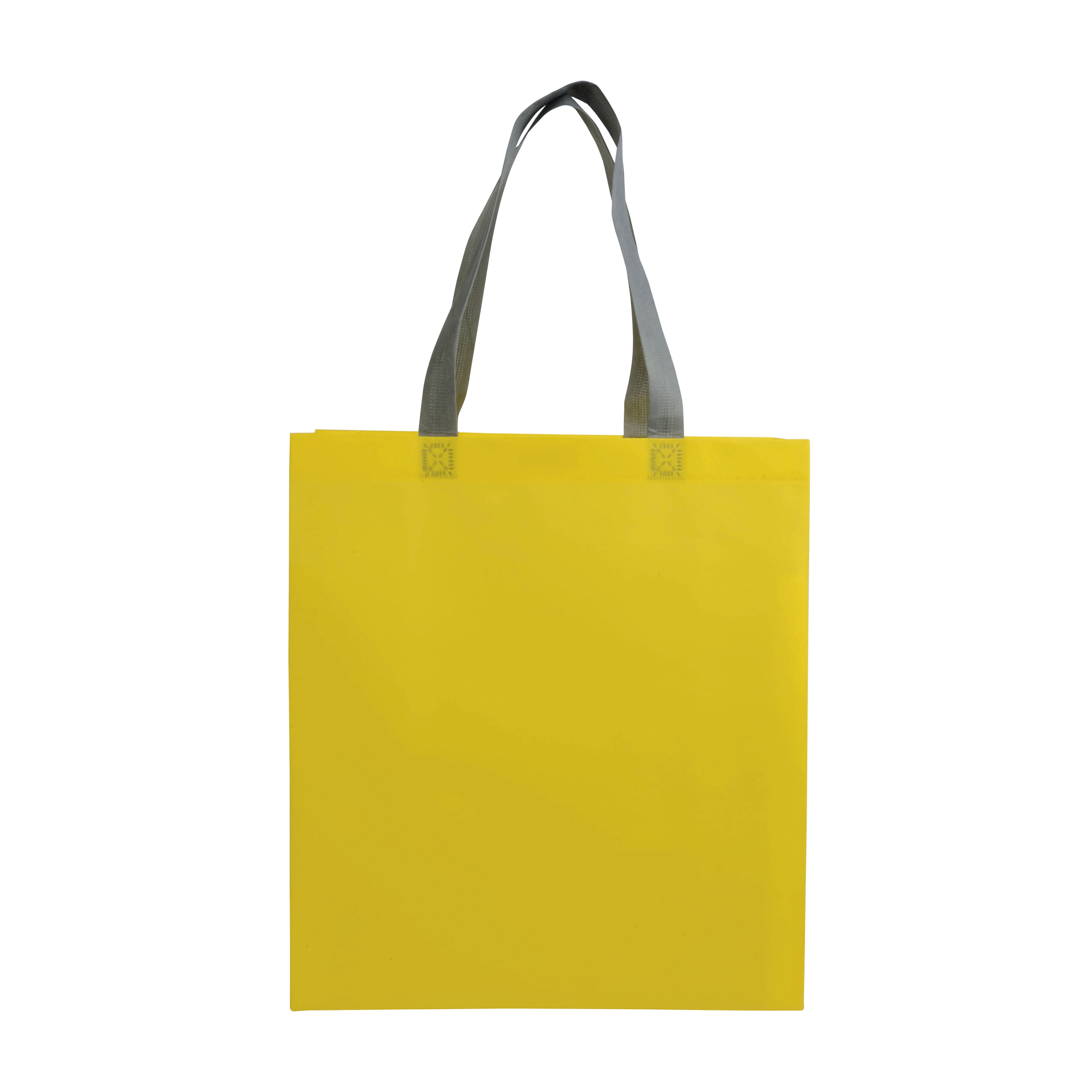 Immagine Shopper con soffietto in TNT laminato 100 g/m2 termosaldato, manici lunghi