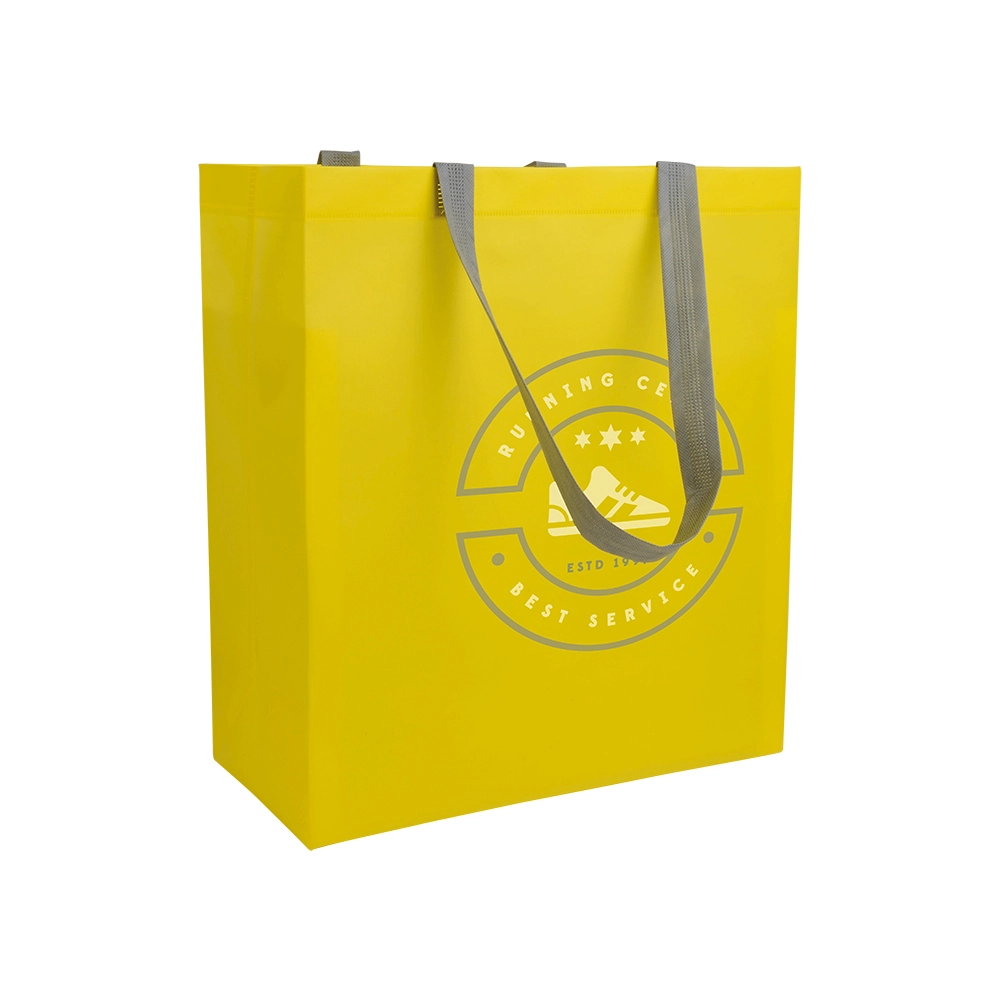 Immagine Shopper con soffietto in TNT laminato 100 g/m2 termosaldato, manici lunghi