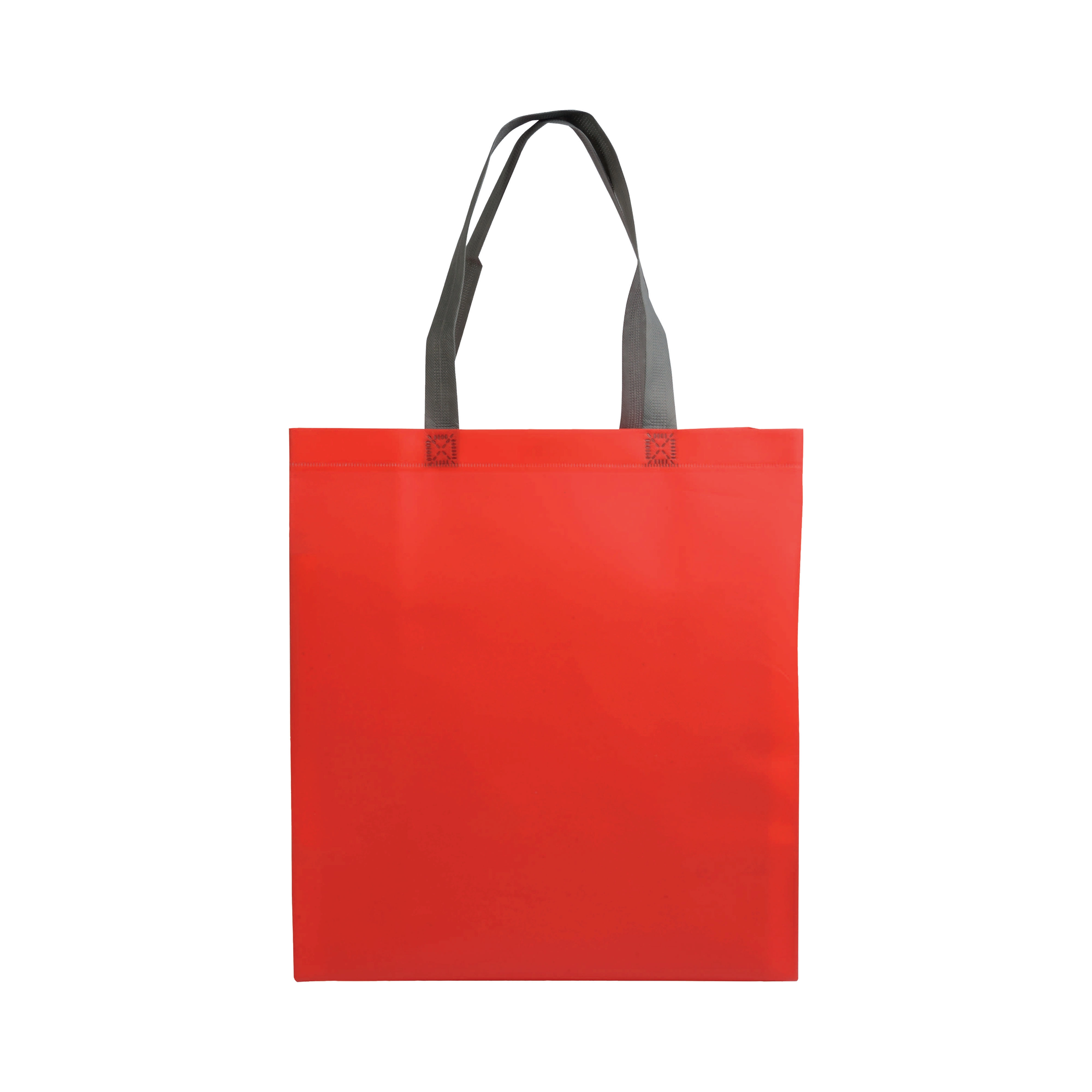 Immagine Shopper con soffietto in TNT laminato 100 g/m2 termosaldato, manici corti