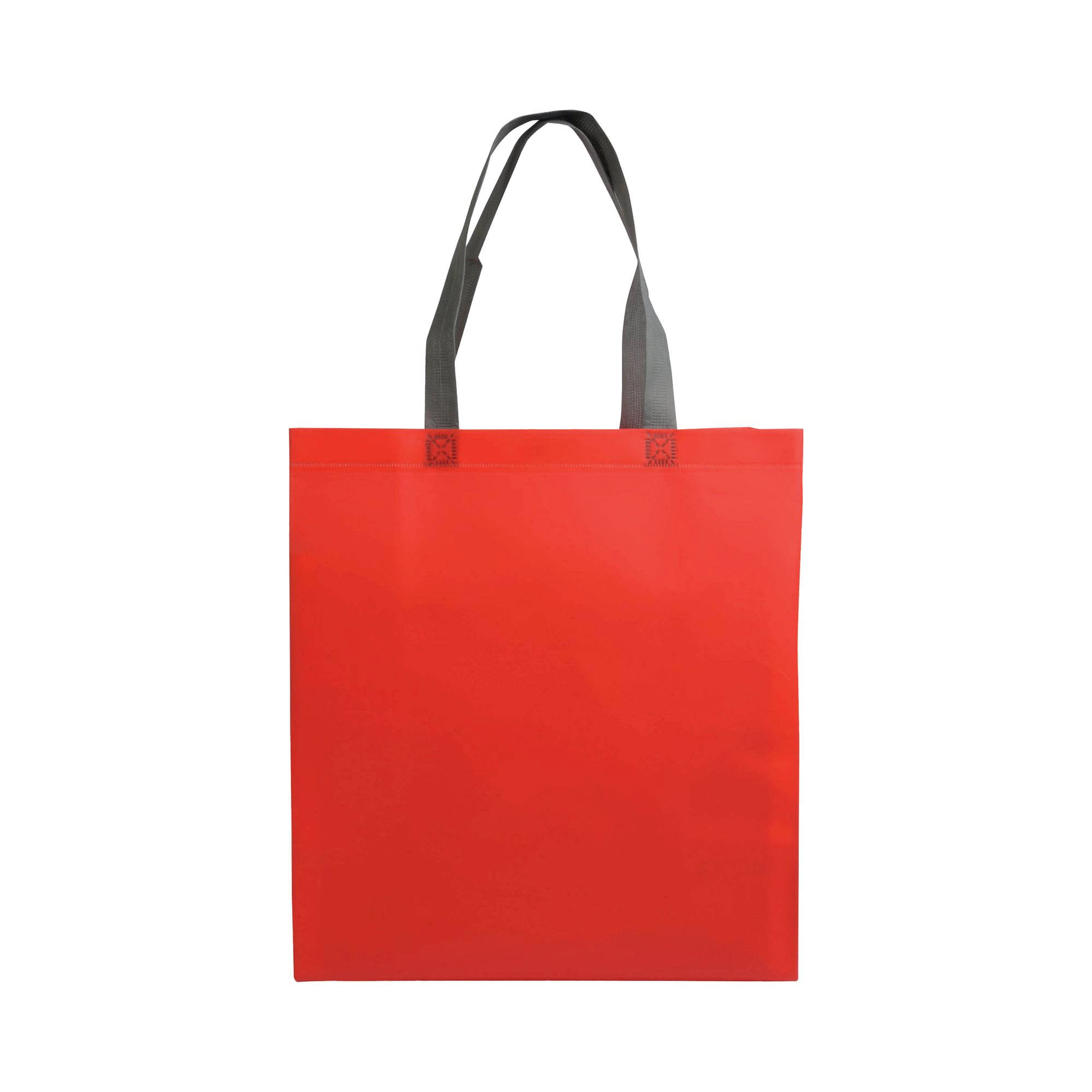Immagine Shopper con soffietto in TNT laminato 100 g/m2 termosaldato, manici corti