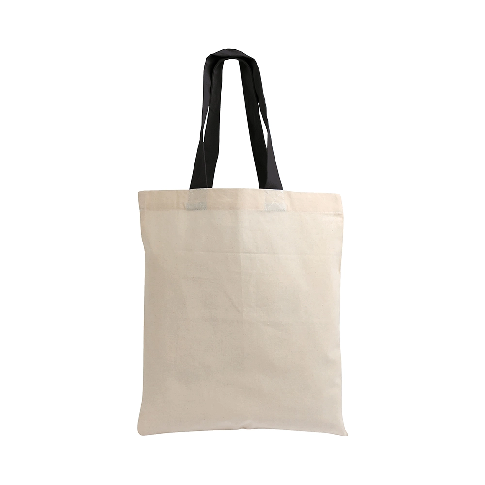 Immagine Shopper mini in cotone naturale 135 g/m2, manici corti colorati
