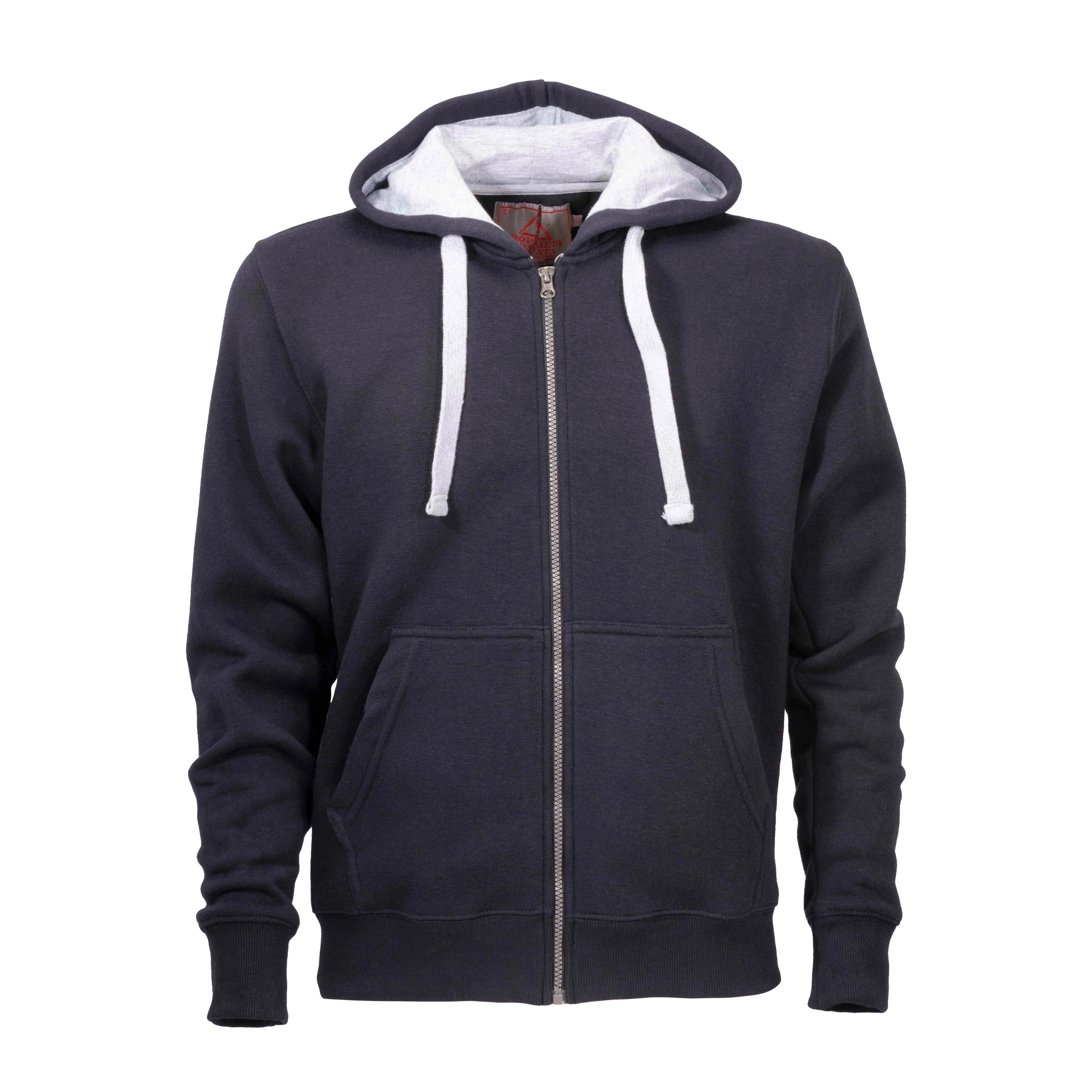 Immagine Felpa da uomo a zip intera, con cappuccio e 2 tasche frontali