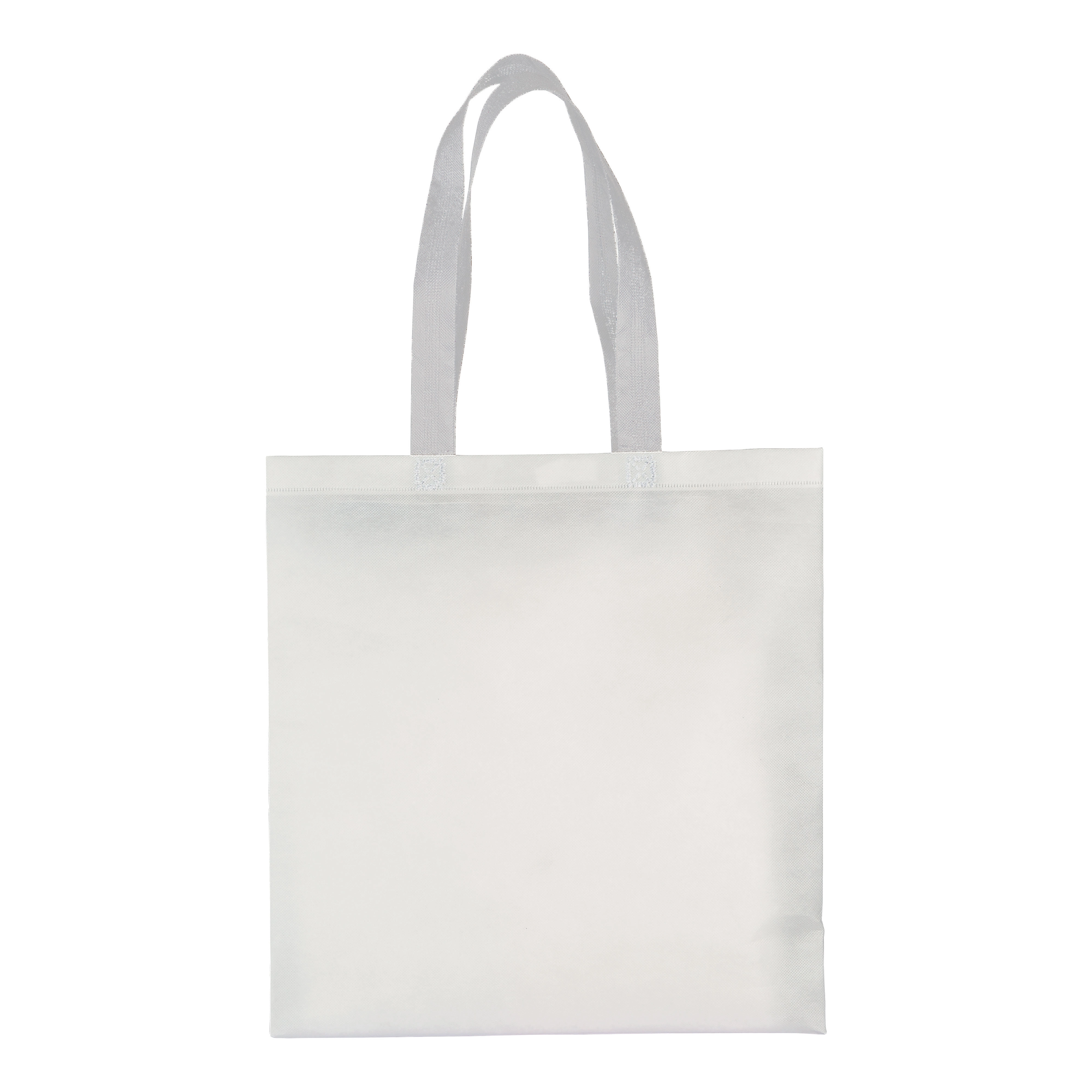 Immagine Shopper con soffietto in TNT laminato 100 g/m2 termosaldato, manici lunghi