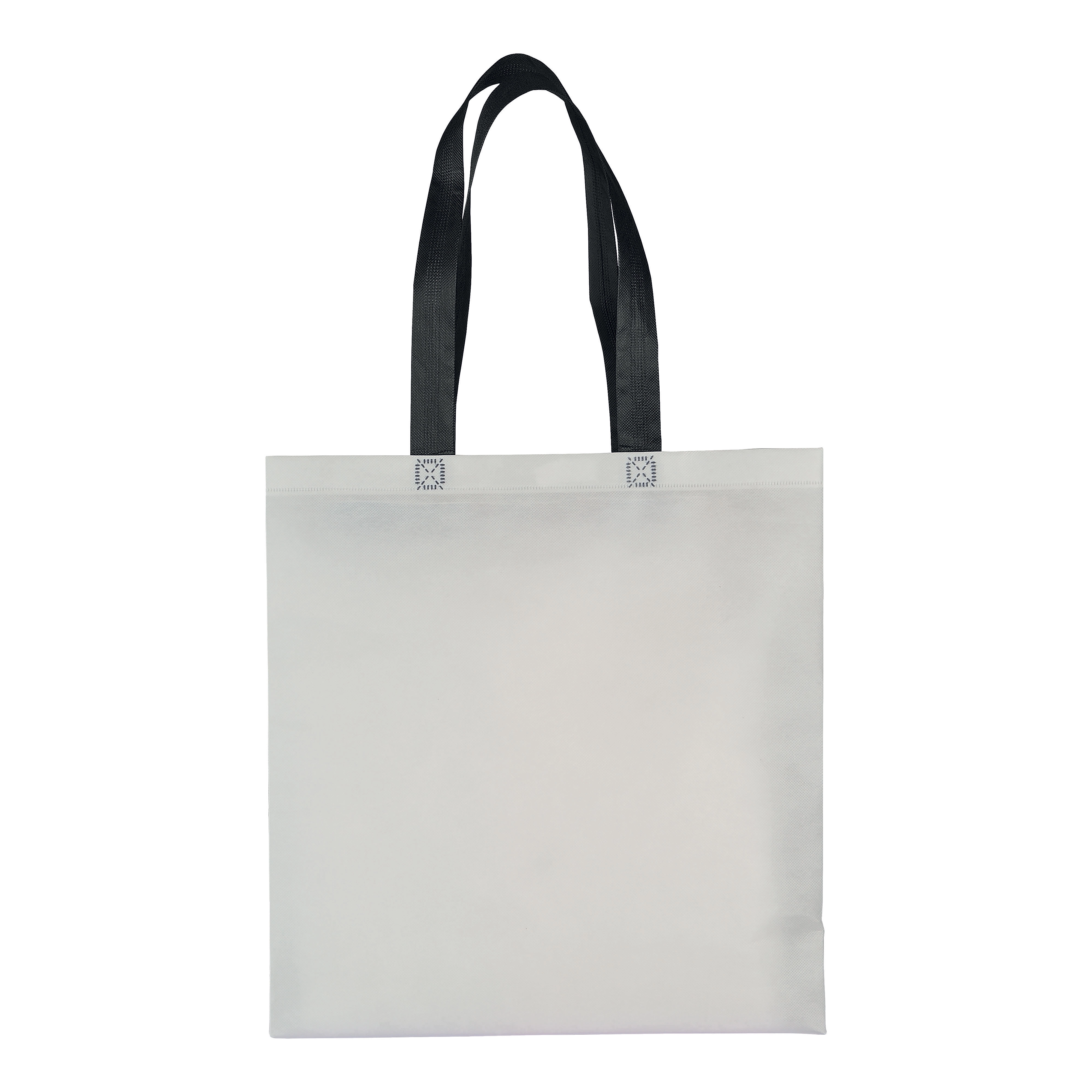Immagine Shopper con soffietto in TNT laminato 100 g/m2 termosaldato, manici lunghi
