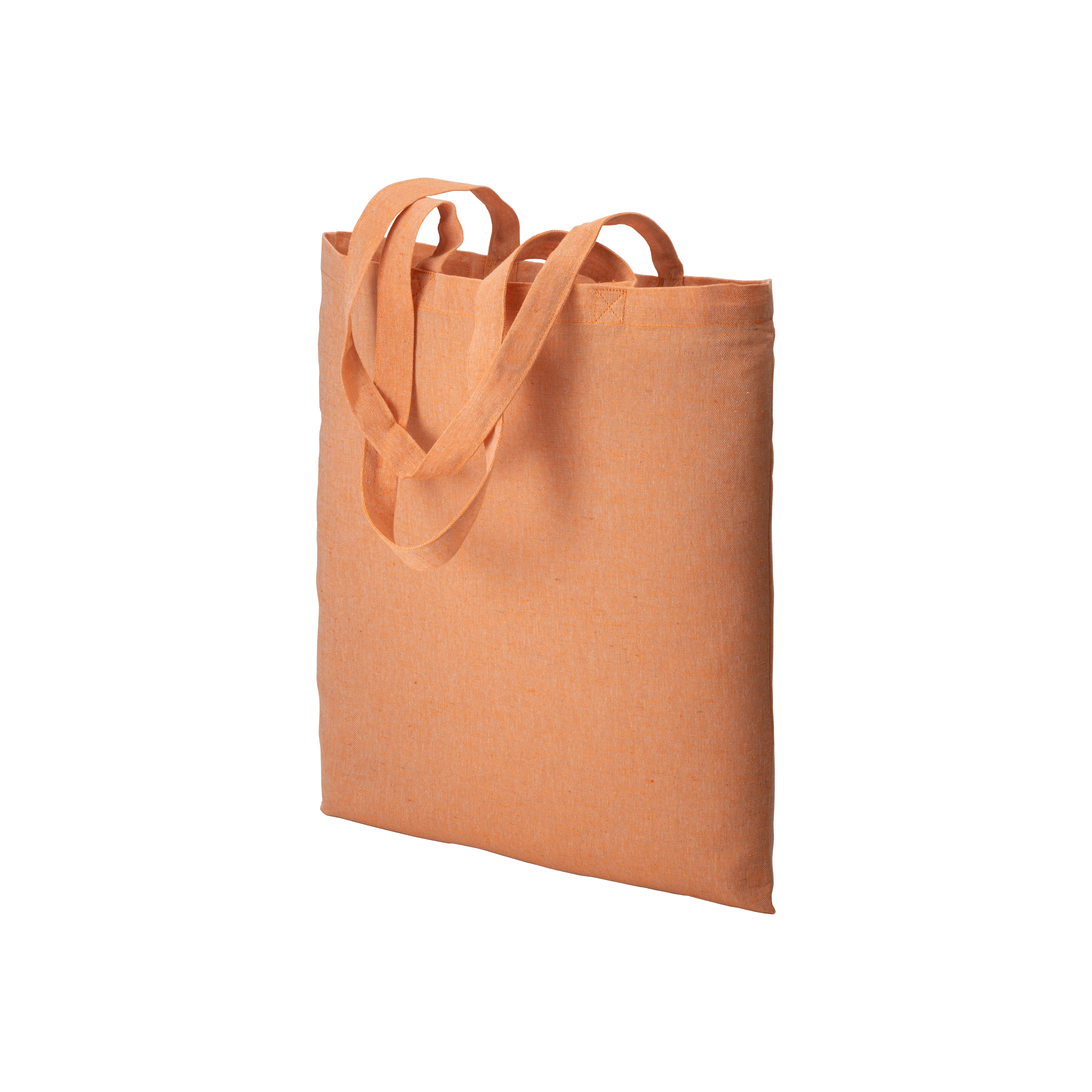 Immagine Shopper in cotone riciclato 150 g/m2 effetto melange, manici lunghi